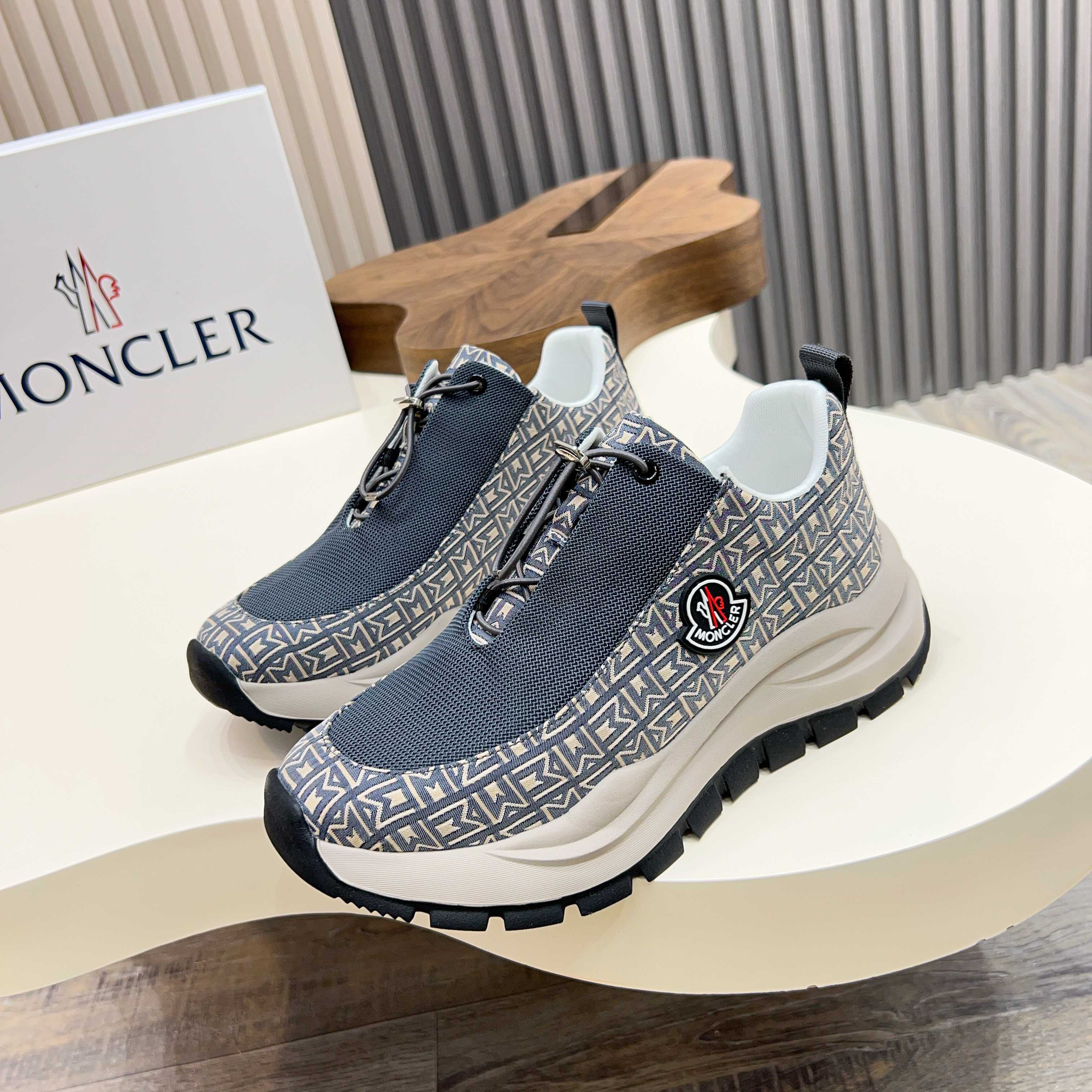 Moncler Men's Lace-Up Casual Sneakers - Comfortable & Stylish Design 1 Moncler Men's Lace-Up Casual Sneakers - Comfortable & Stylish Design