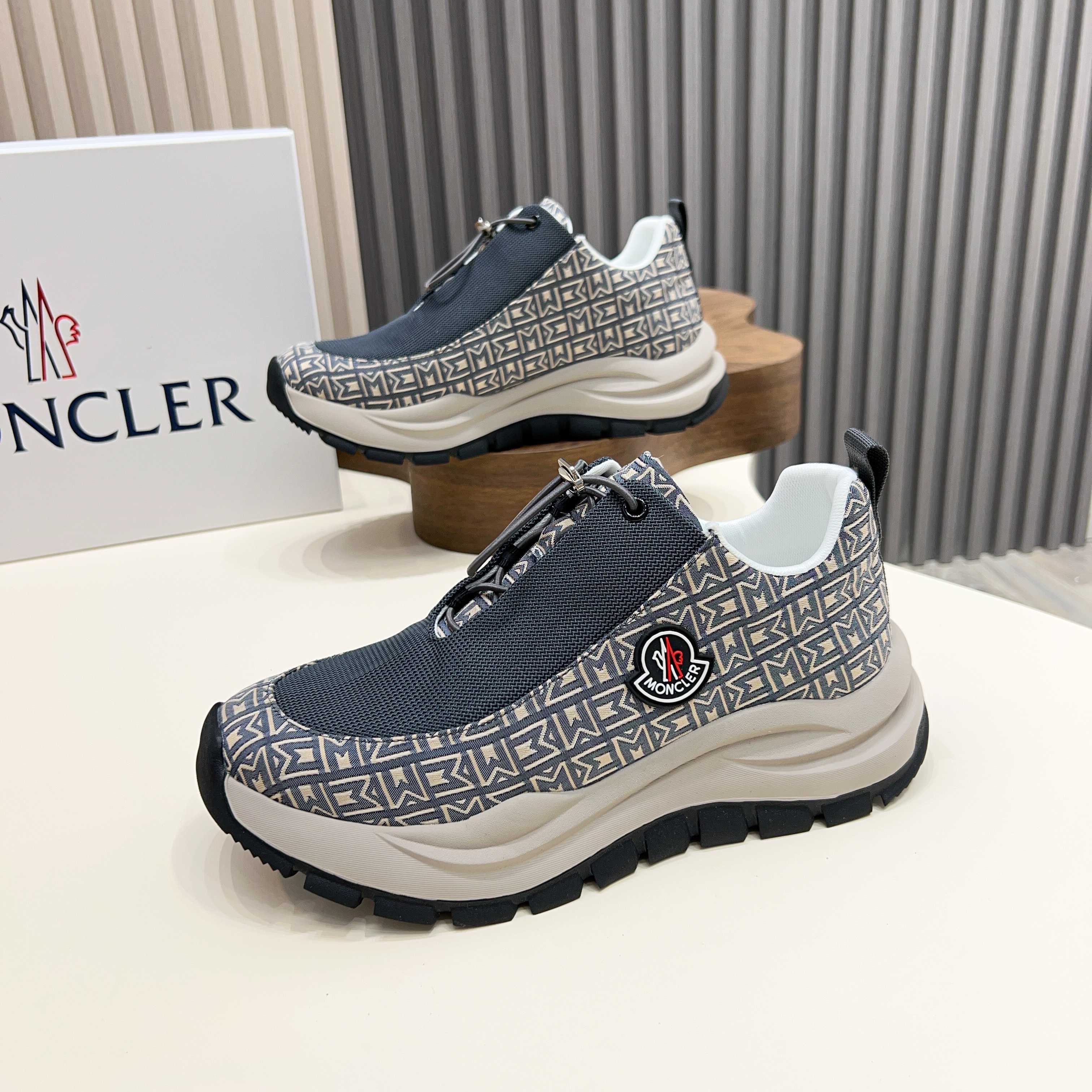 Moncler Men's Lace-Up Casual Sneakers - Comfortable & Stylish Design 10 a1745105199443 8058