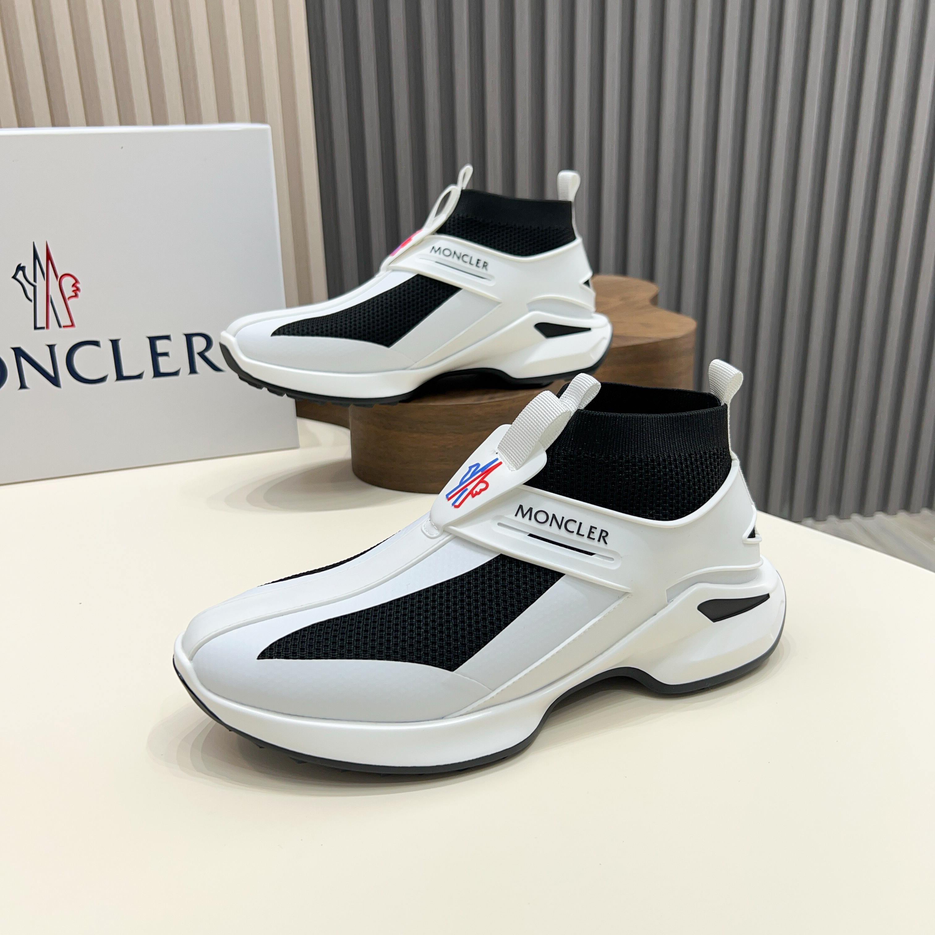 Moncler Men's Knit Lace-Up Sneakers: Comfort & Style, Sizes 38-44 7 a1745122832296 2485