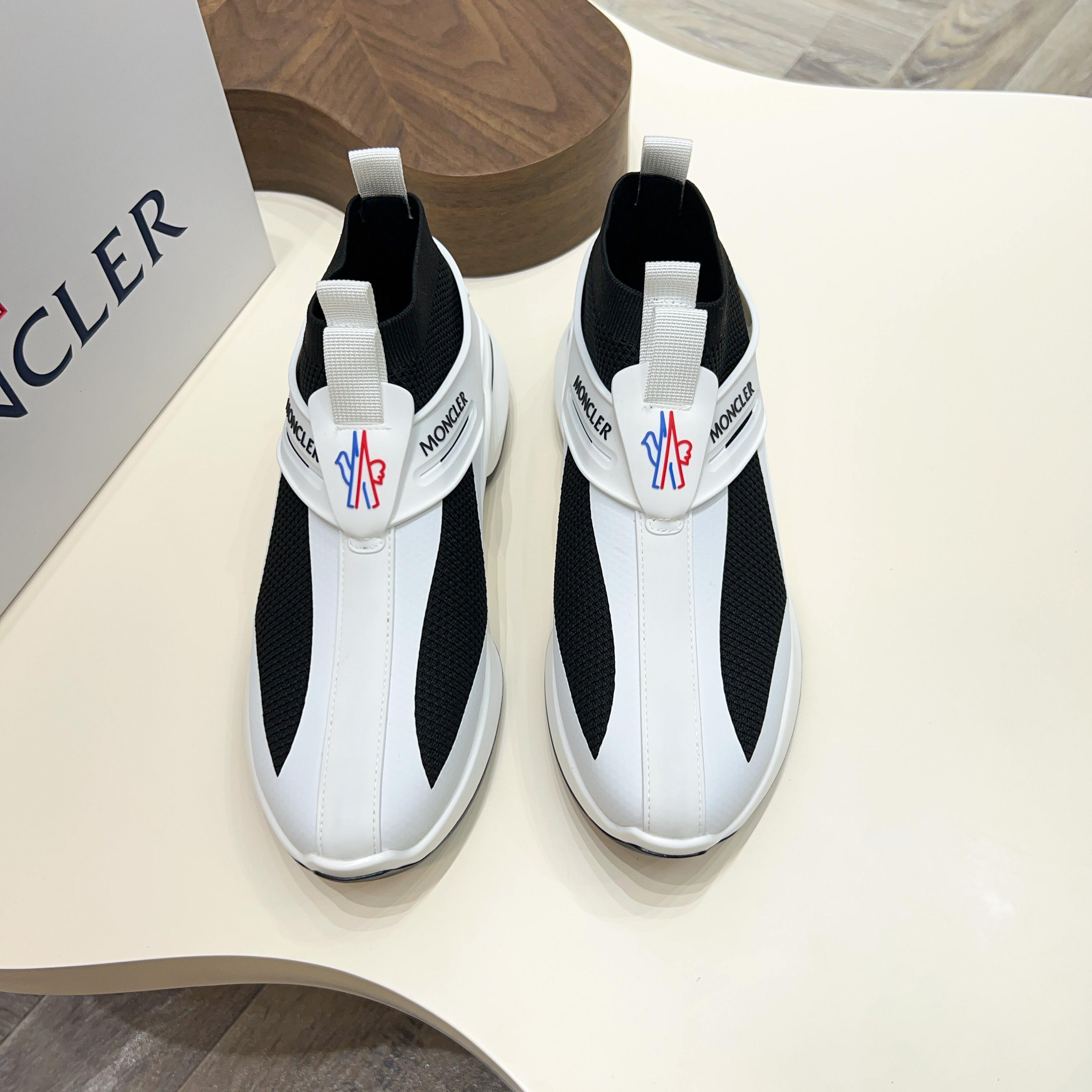 Moncler Men's Knit Lace-Up Sneakers: Comfort & Style, Sizes 38-44 6 a1745122832420 6407