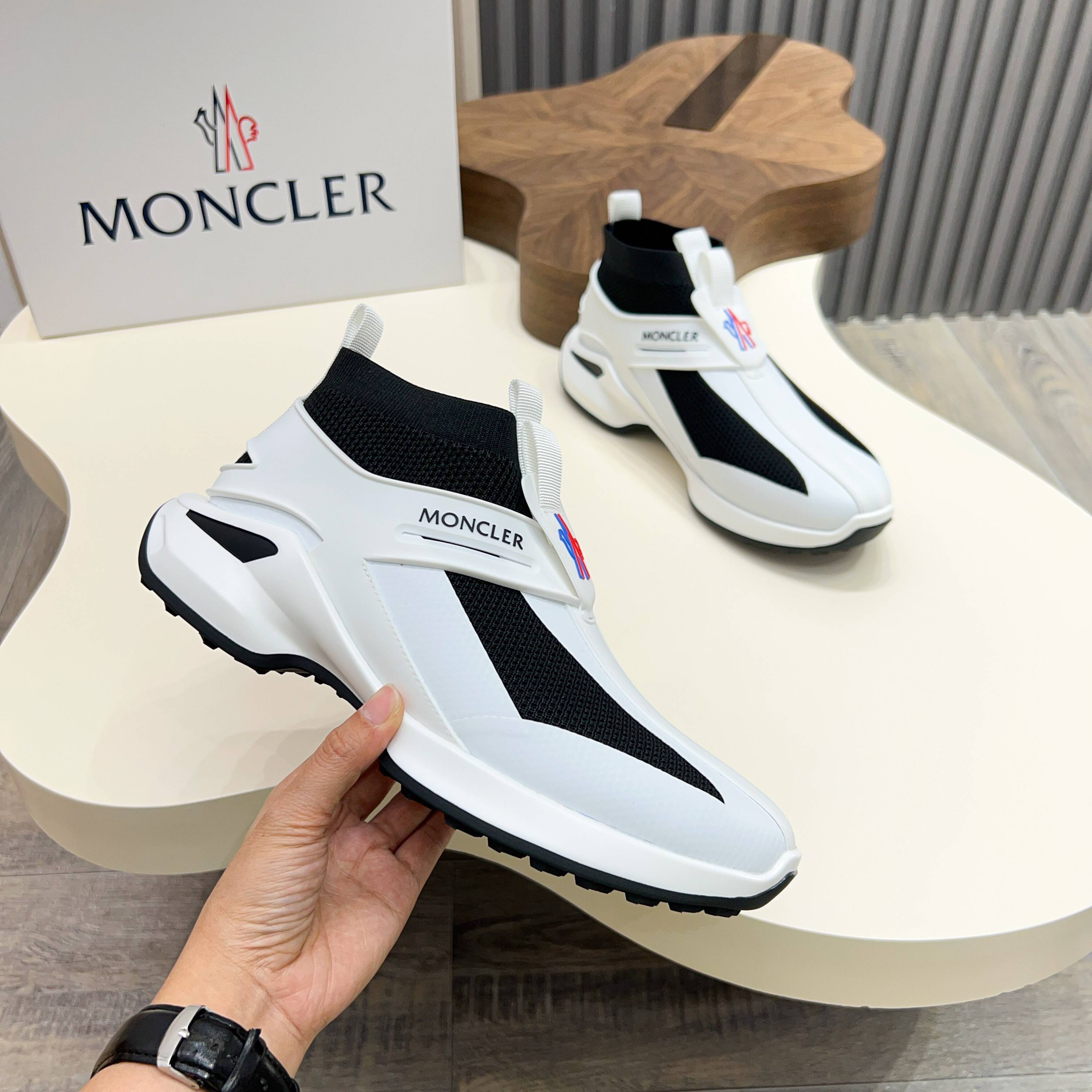 Moncler Men's Knit Lace-Up Sneakers: Comfort & Style, Sizes 38-44 3 a1745122834930 5732