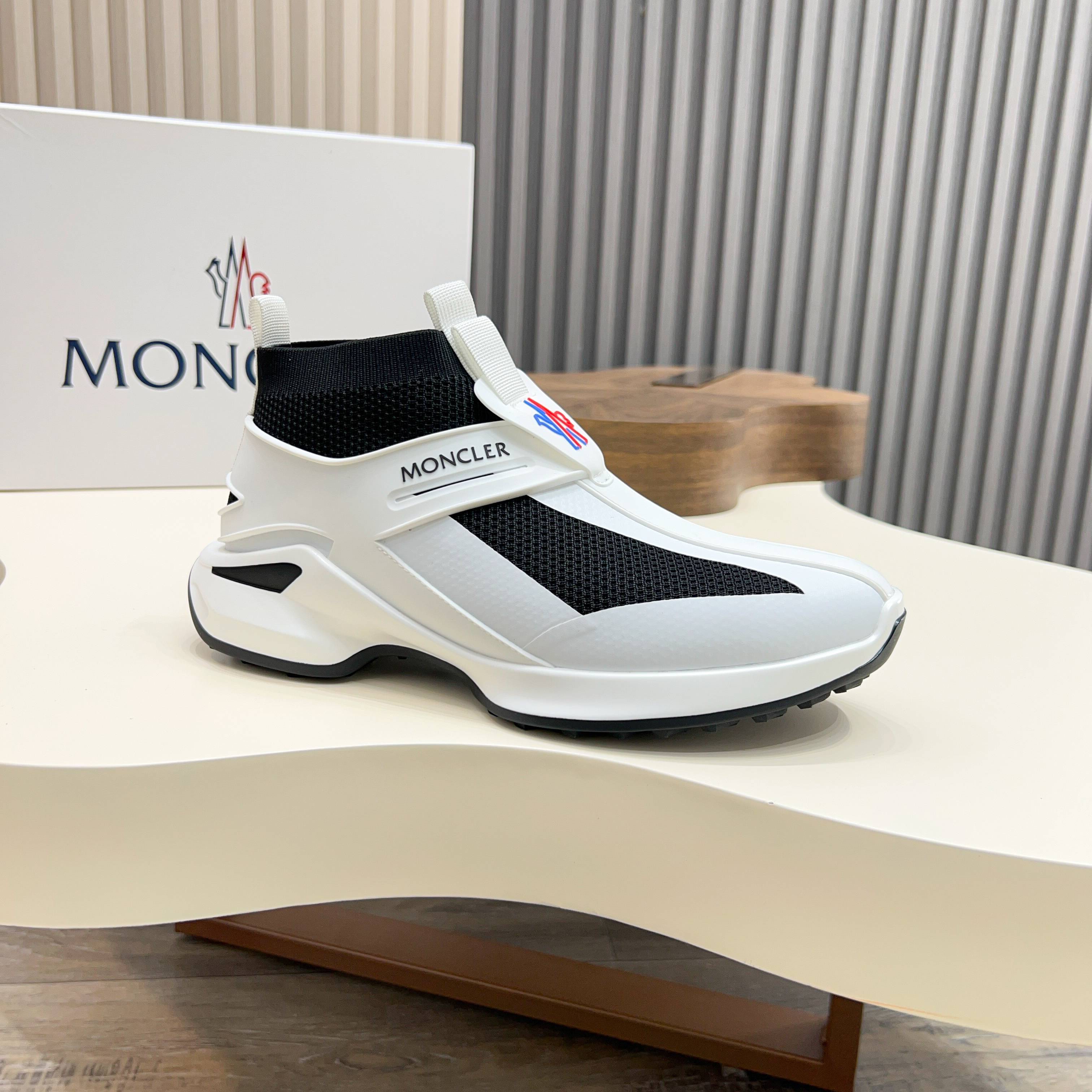 Moncler Men's Knit Lace-Up Sneakers: Comfort & Style, Sizes 38-44 8 a1745122835016 5023
