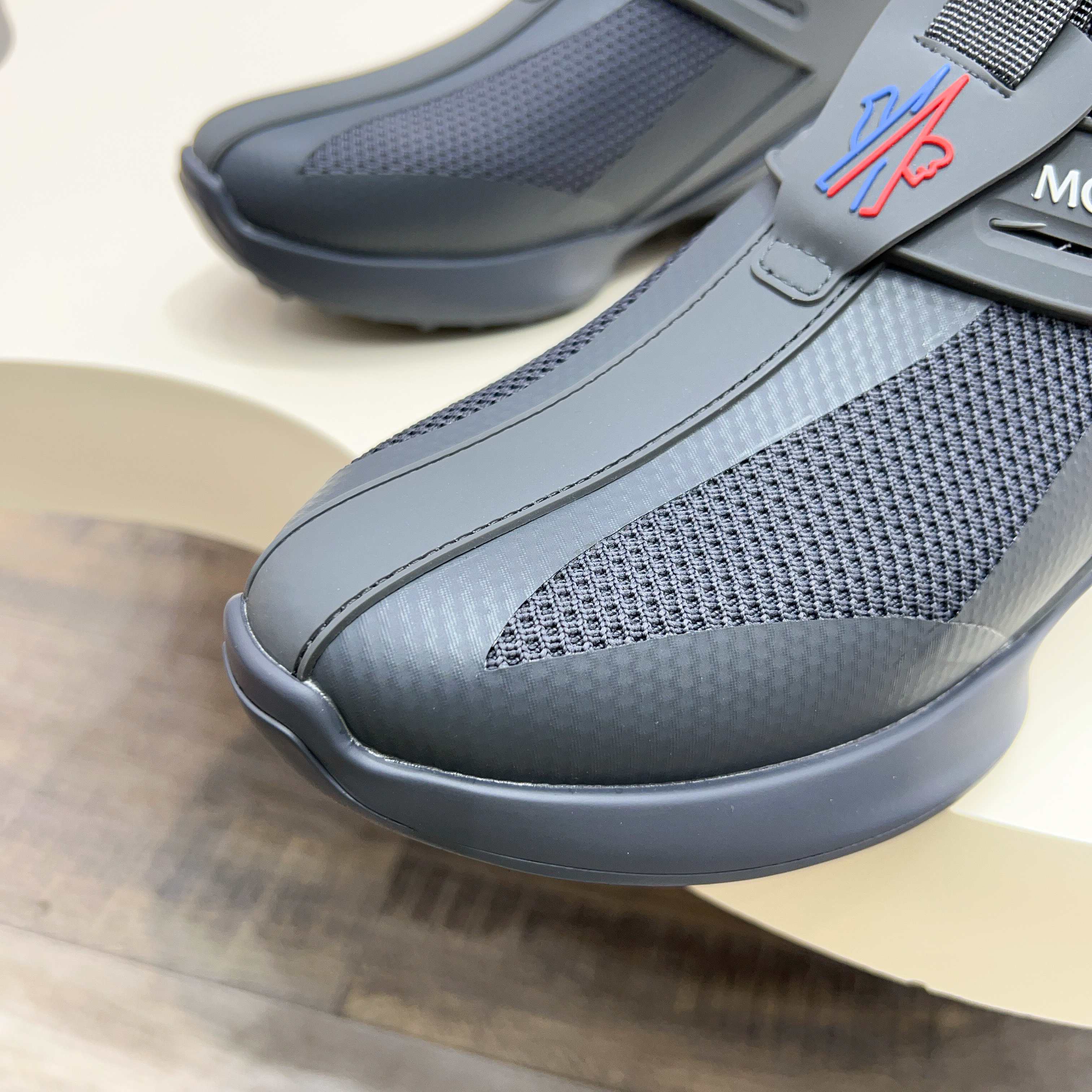 Moncler Men's Gray Knit Slip-On Sneakers - Comfort & Style 9 a1745122948111 5270