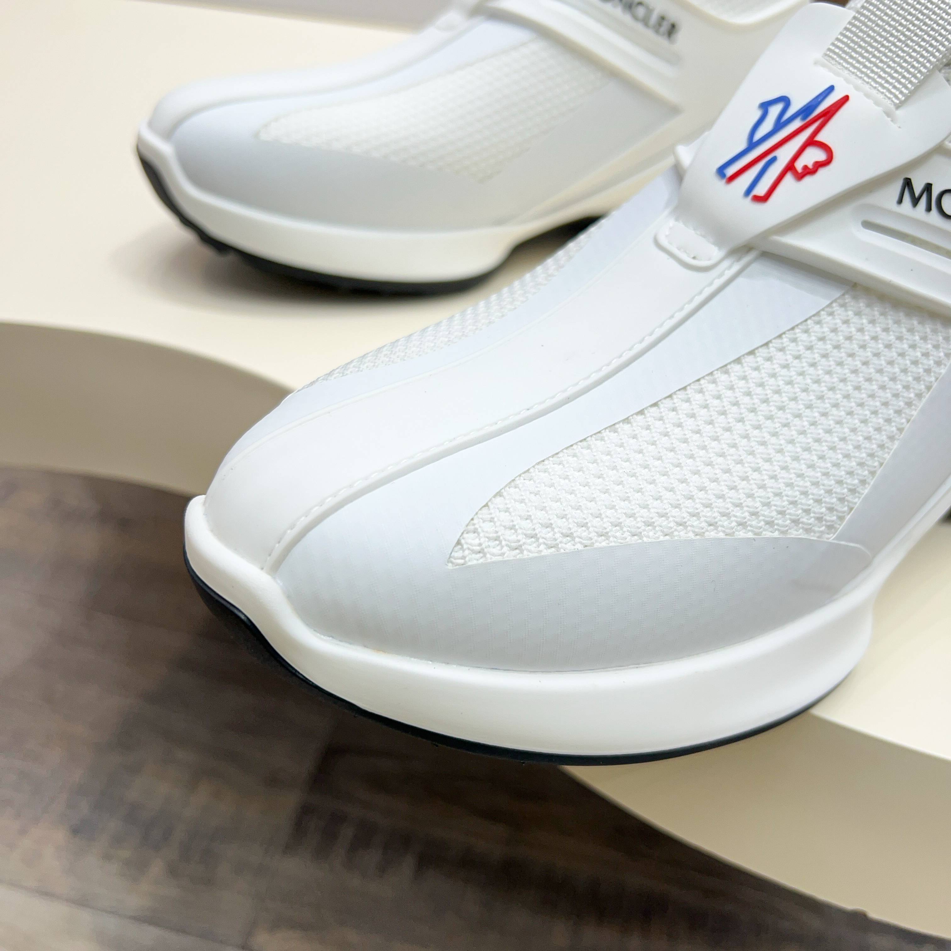 Moncler Men's White Knit Lace-Up Sneakers: Comfortable & Stylish, Sizes 39-44 11 a1745122998525 2622