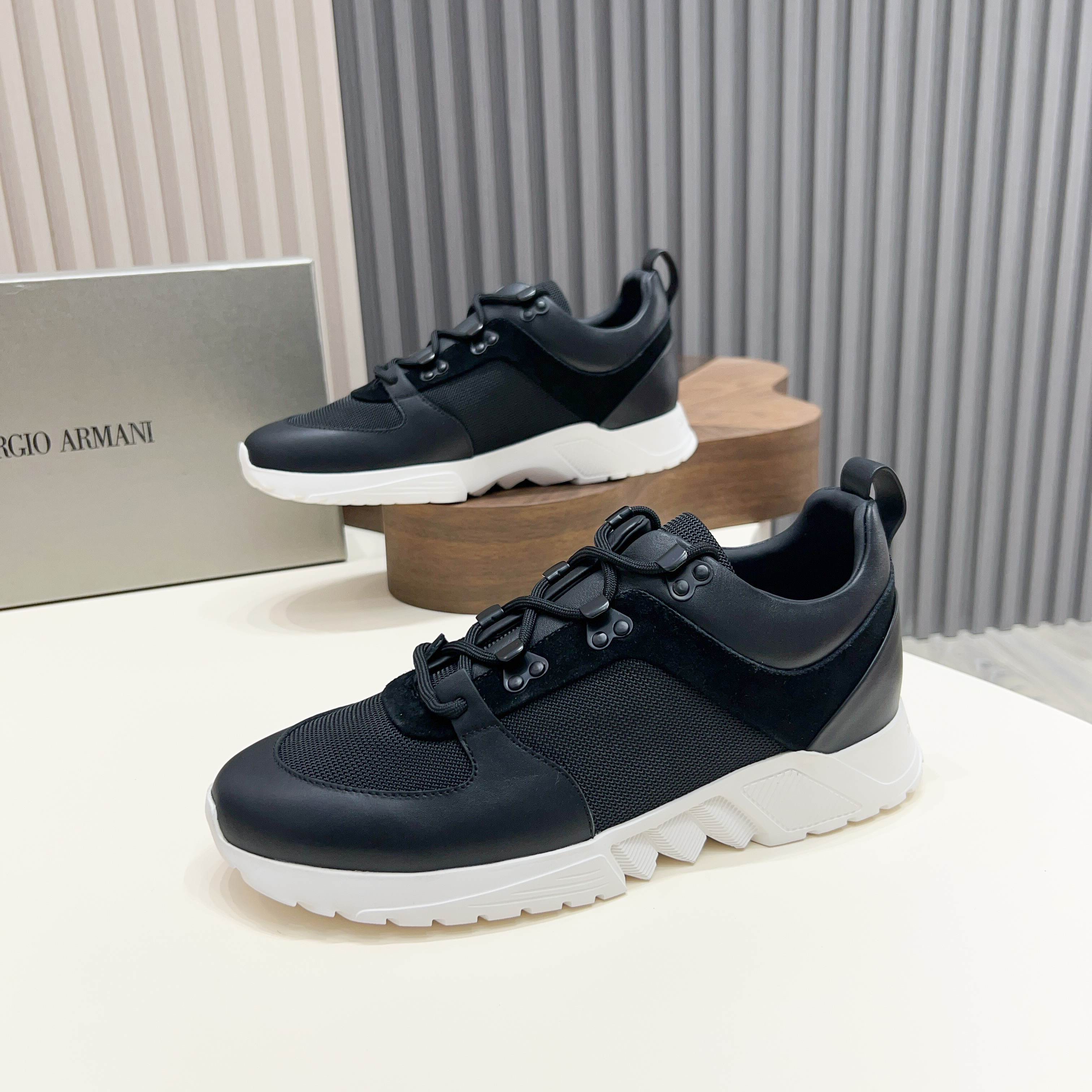 Giorgio Armani Men's Leather Sneakers - Italian Luxury, Comfort Fit 11 a1745154481436 6021