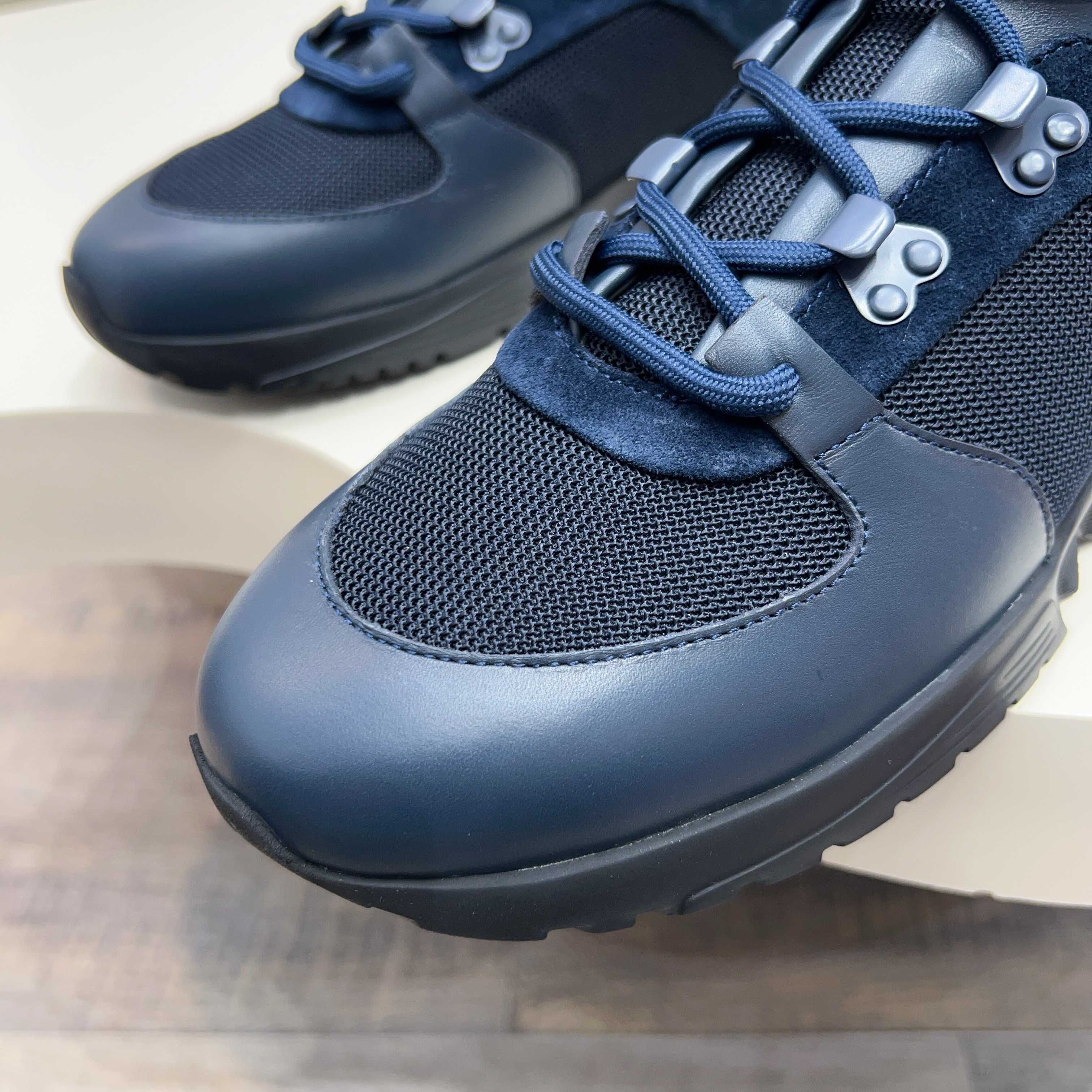 Giorgio Armani Men's Blue Leather & Suede Lace-Up Fashion Sneakers 10 a1745154542441 6617