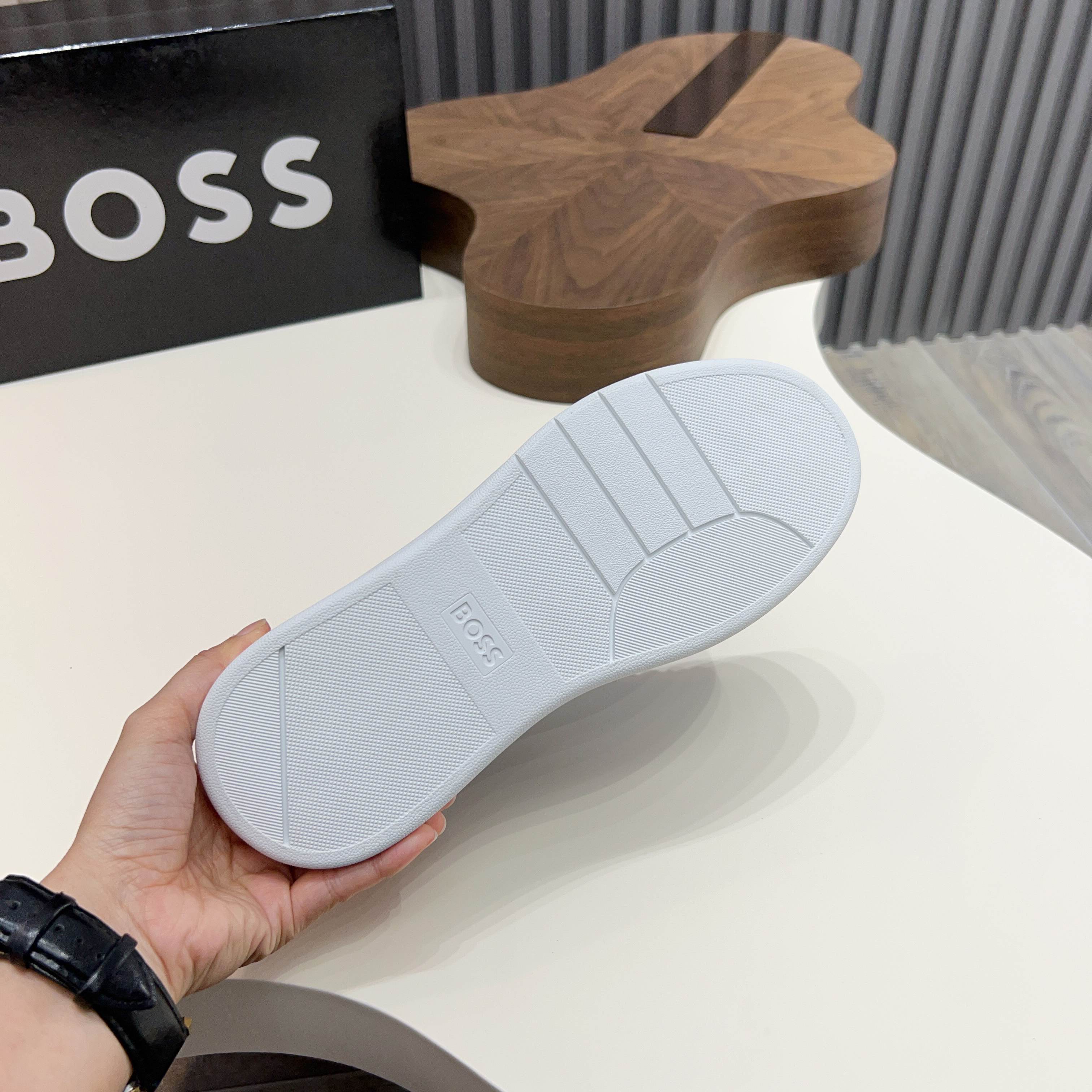 BOSS Men's Leather Sneakers - Comfortable, Breathable Sport Shoes 6 a1745625379004 7274