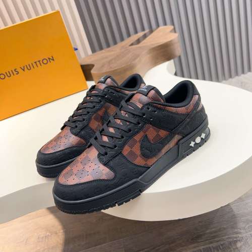 LV x Nike Low-Top Sneakers: Premium Leather & Canvas, Stylish Design 1 LV x Nike Low-Top Sneakers: Premium Leather & Canvas, Stylish Design