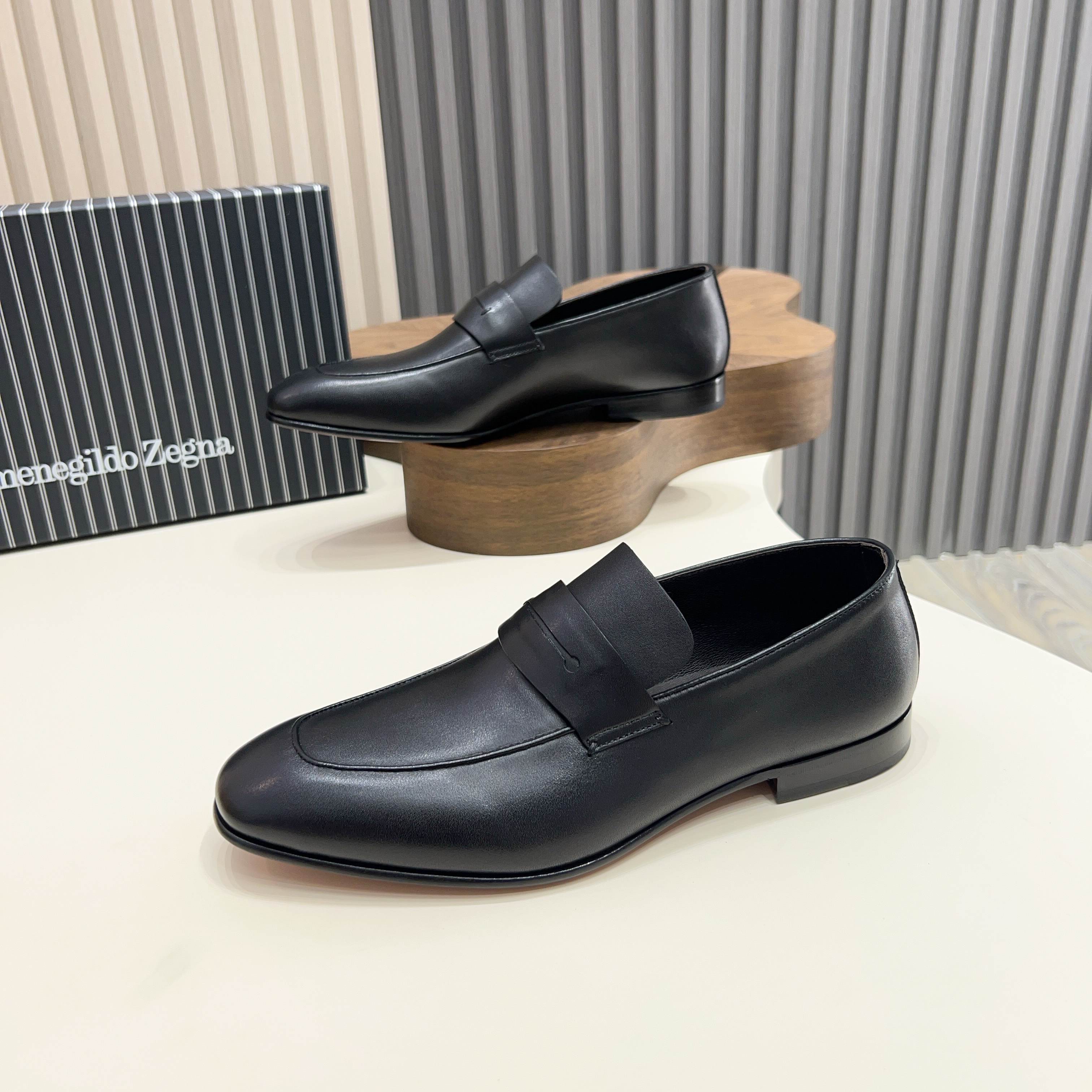 p410 Zegna New Updated Zeg-L'Asola Loafer FlatLos detalles de ojales a medida del modelo L'Asola se 
