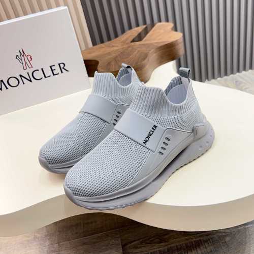 Moncler Men's Lace-Up Casual Sneakers - Comfortable & Slip-Resistant
