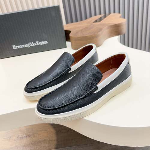 Ermenegildo Zegna Garonne Flex Leather Loafers - Black, Comfortable & Lightweight 1 Ermenegildo Zegna Garonne Flex Leather Loafers - Black, Comfortable & Lightweight