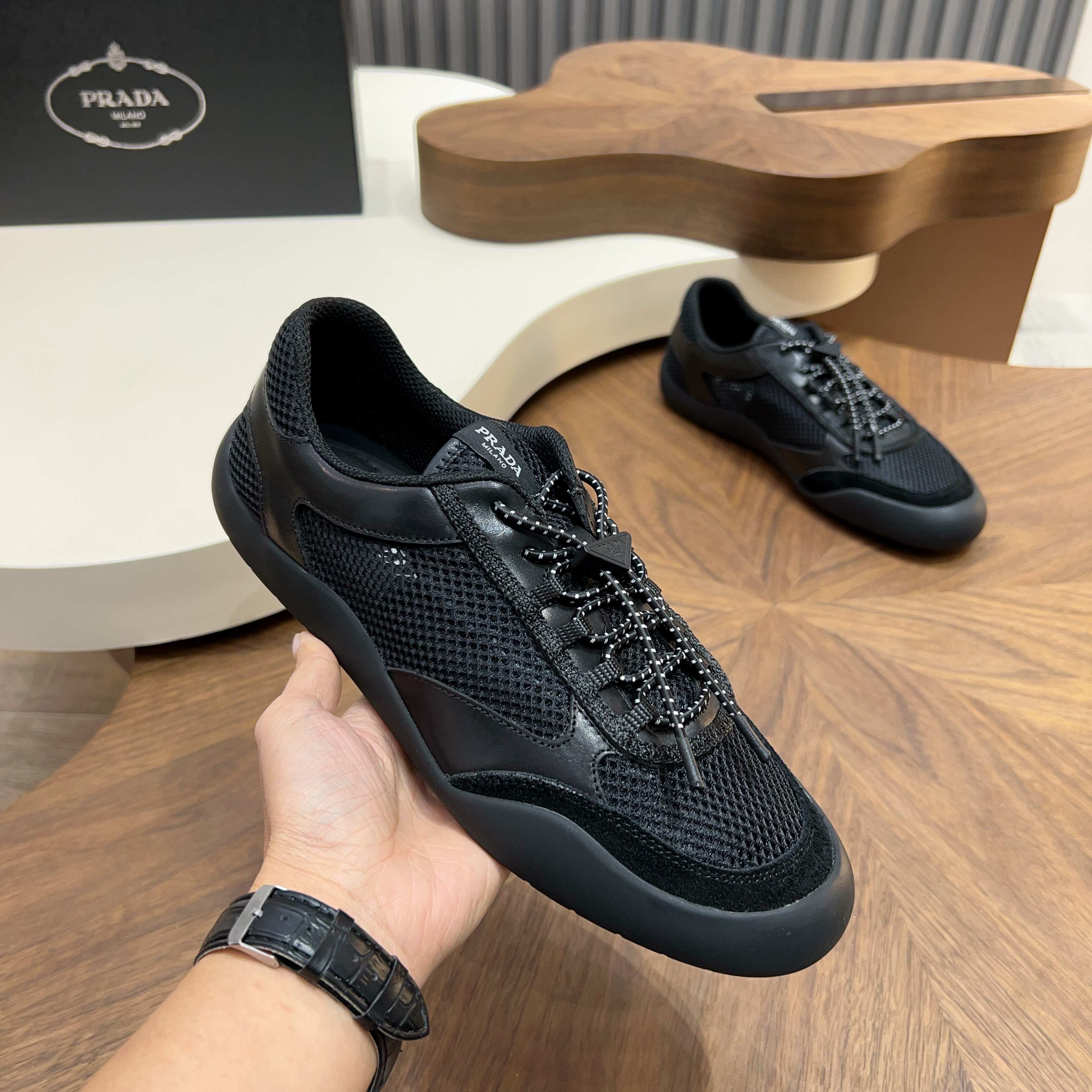 Prada Style Leather Men's Shoes Lookbook Reference image 2