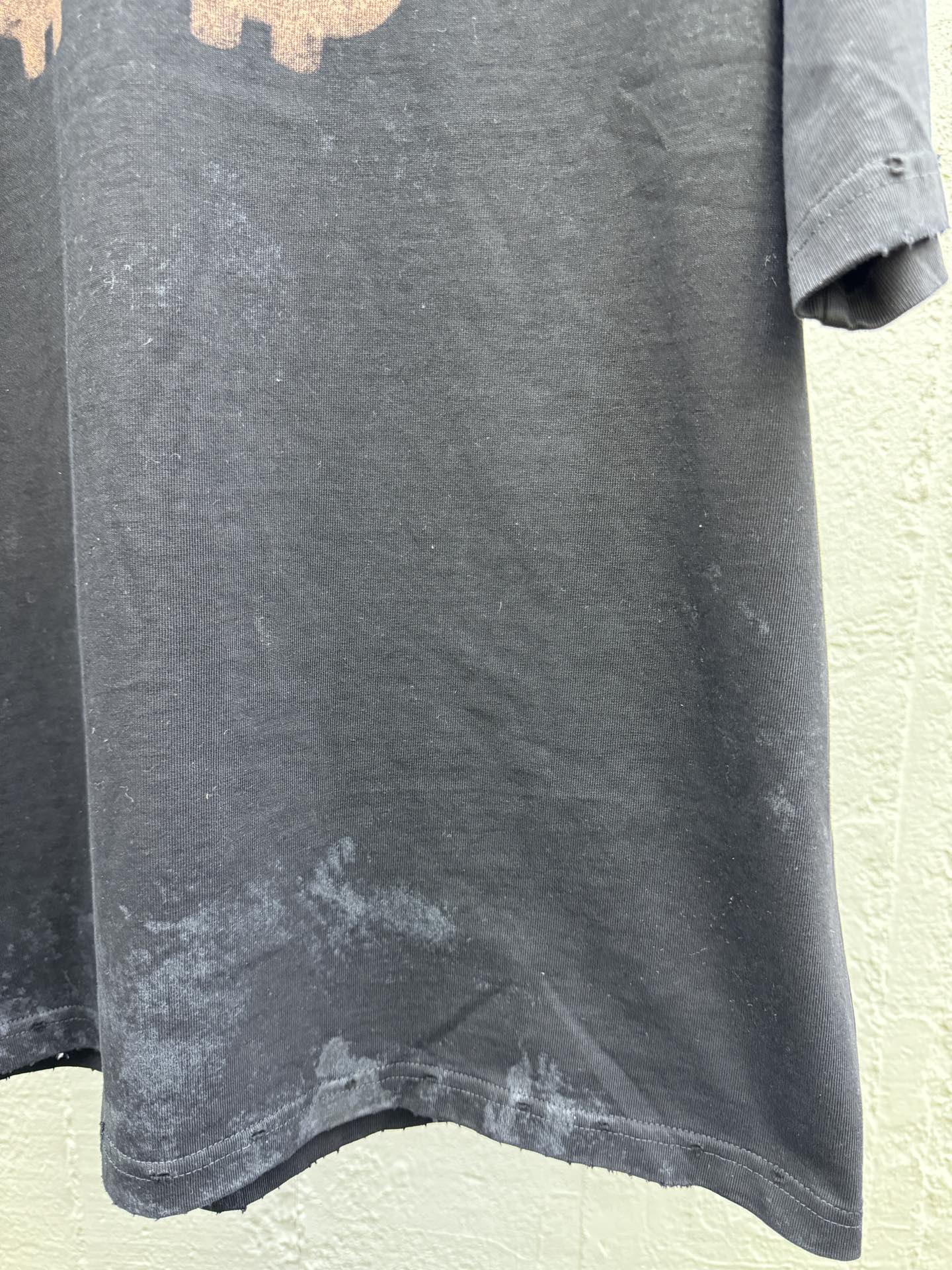 Balenciaga 泥染做旧BB印花短袖 7