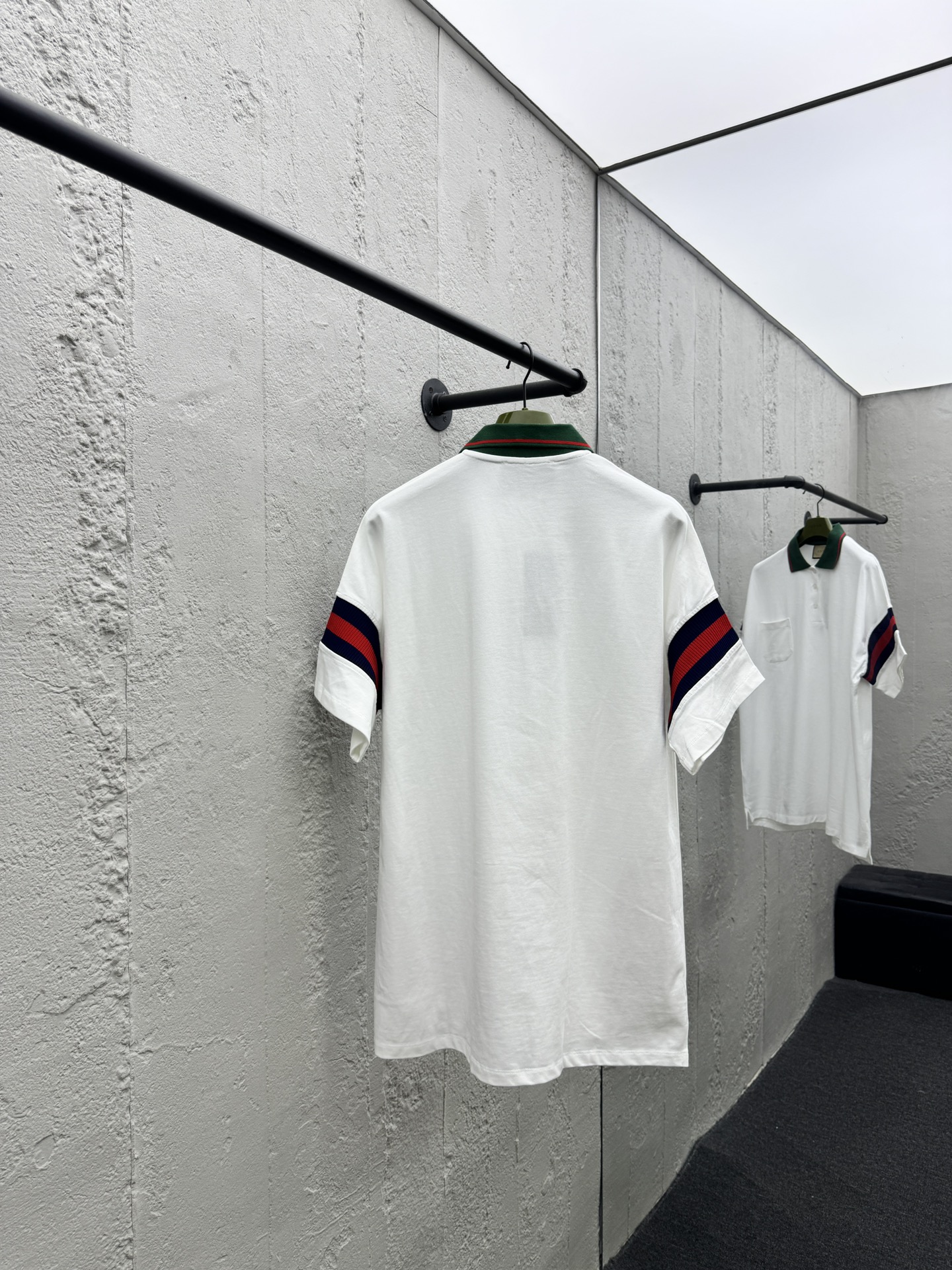 GUCCI 红绿织带拼接POLO衫 2