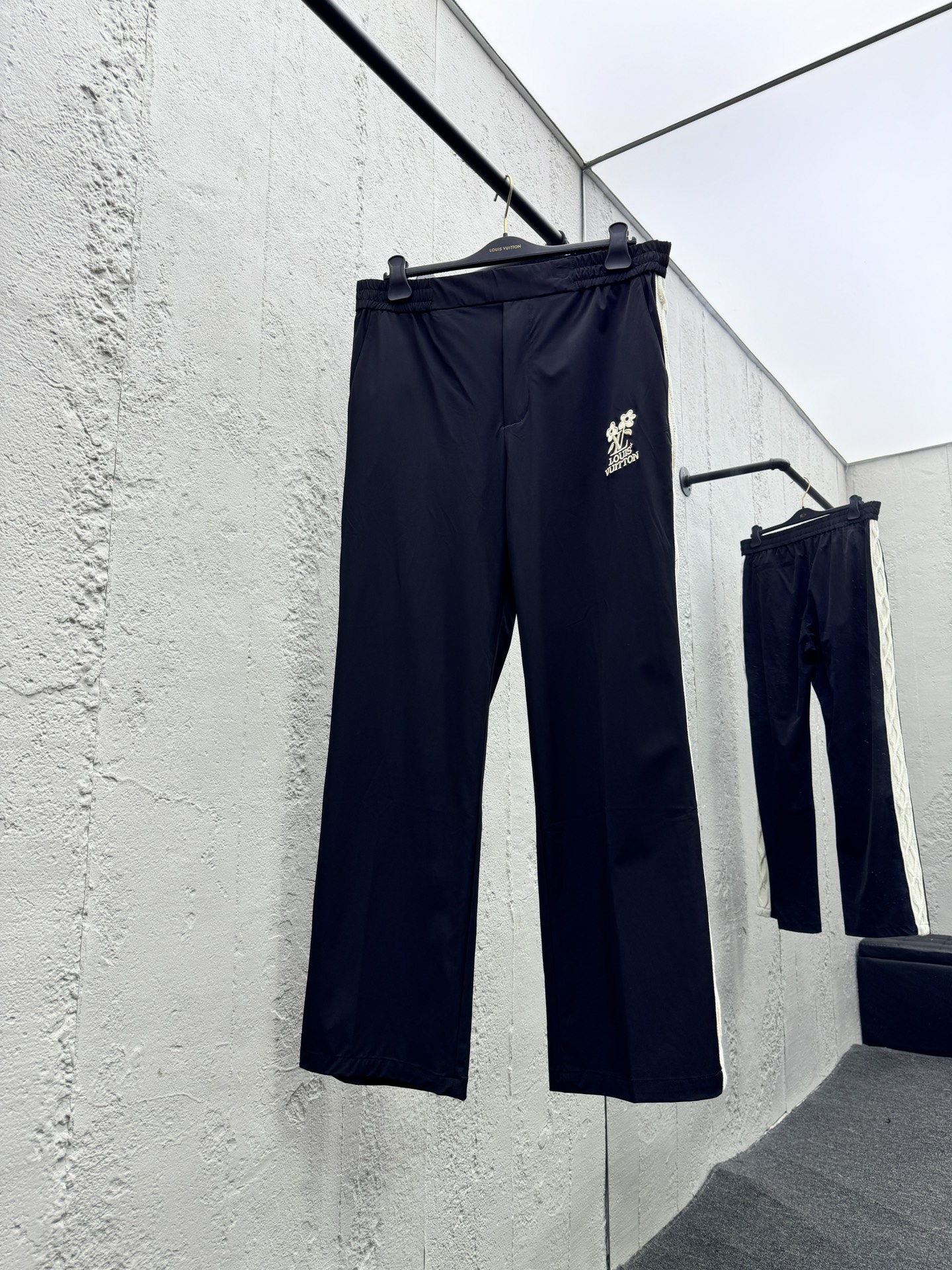 Louis Vuitton Clothing Pants & Trousers Black Embroidery