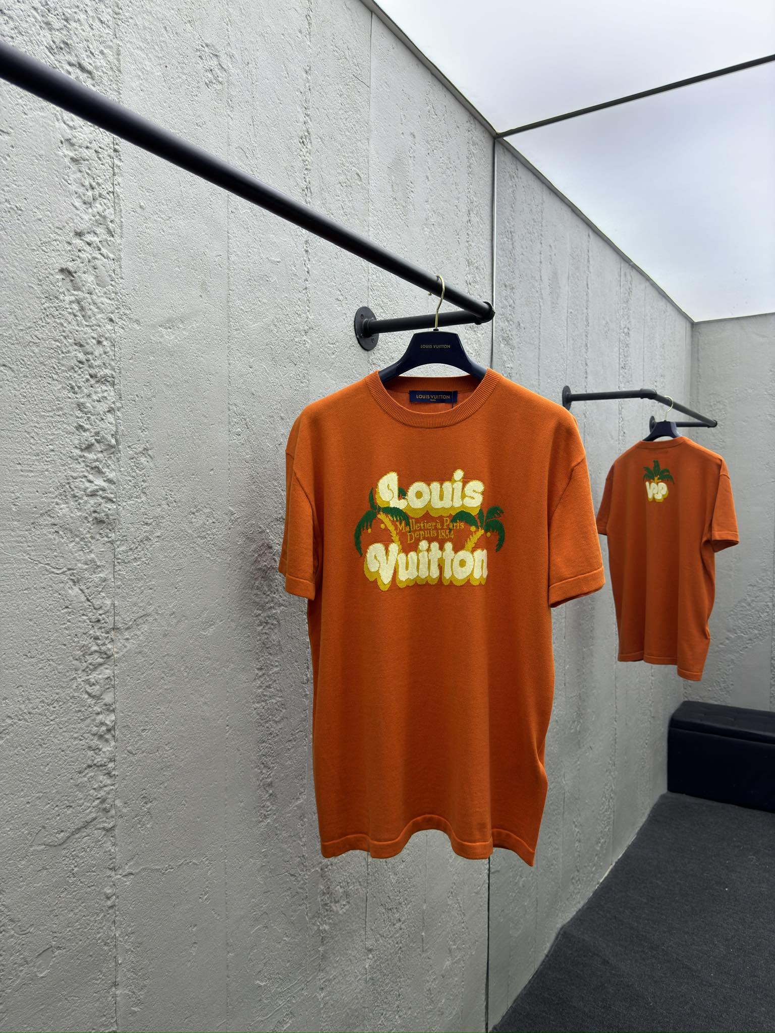 Louis Vuitton Clothing T-Shirt Replica Best
 Orange Unisex Cotton Knitting