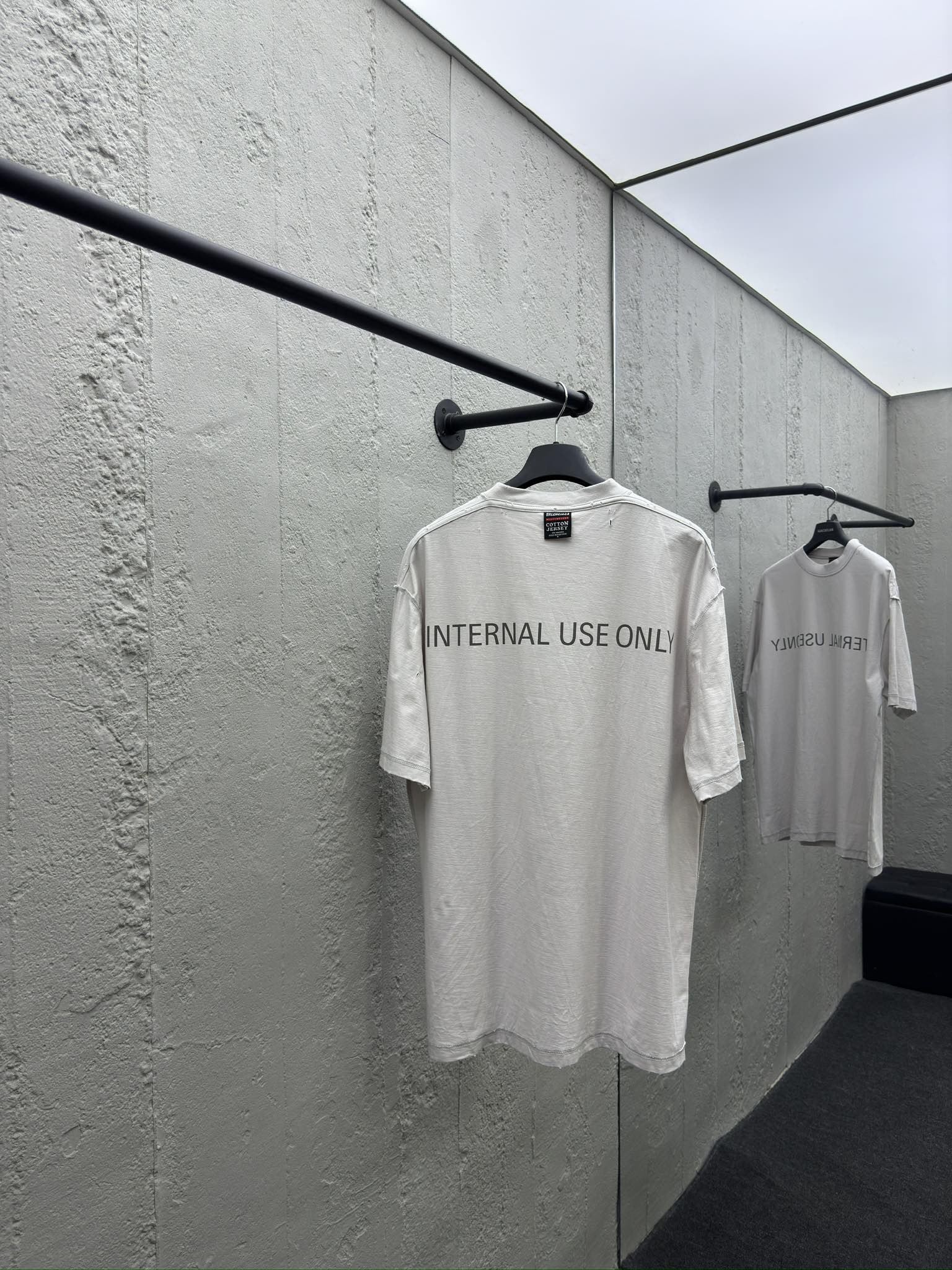 Balenciaga 24SS 反车线前后印花T恤短袖 2