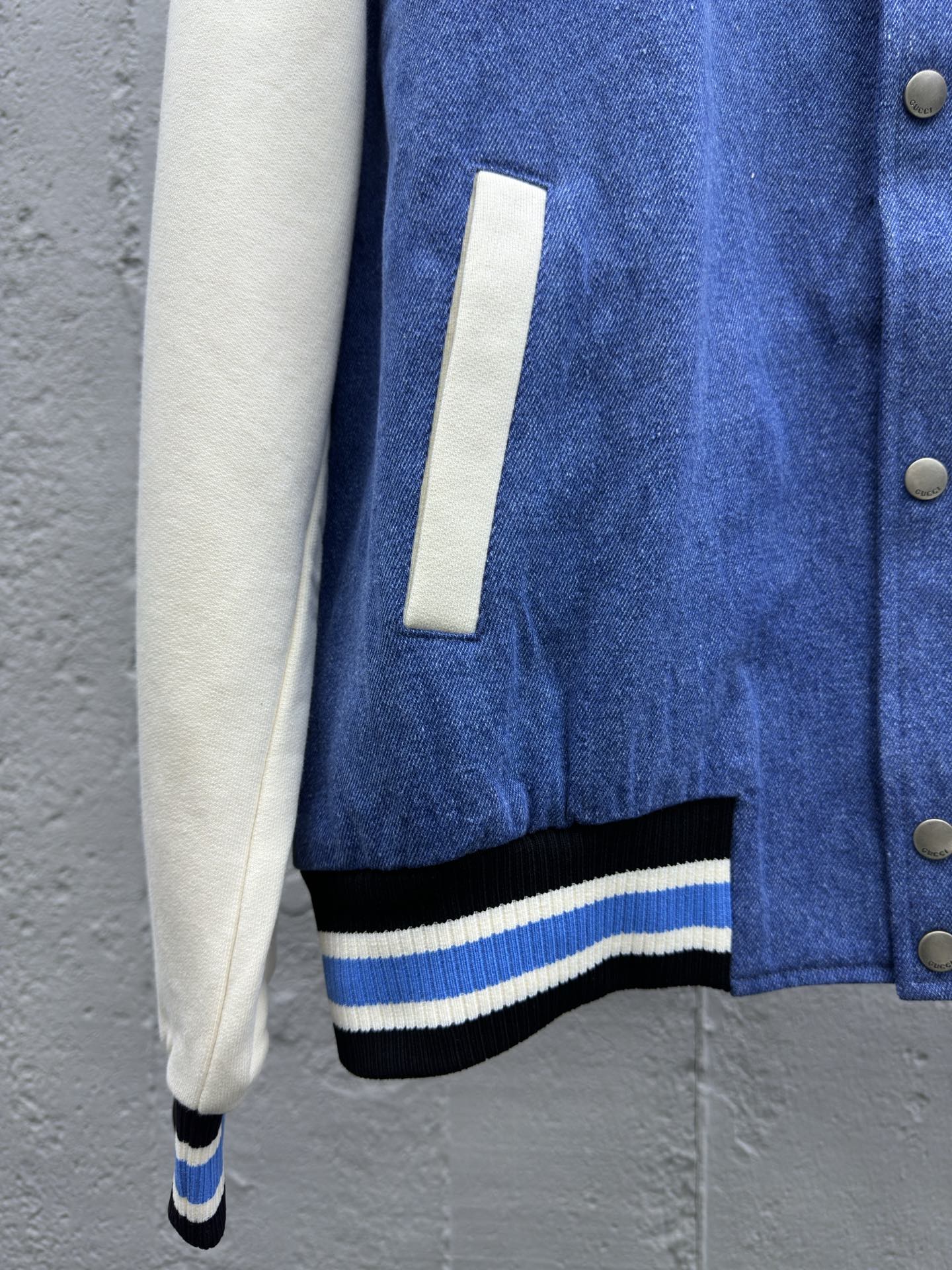 GUCCI 牛仔樱桃棒球外套 6