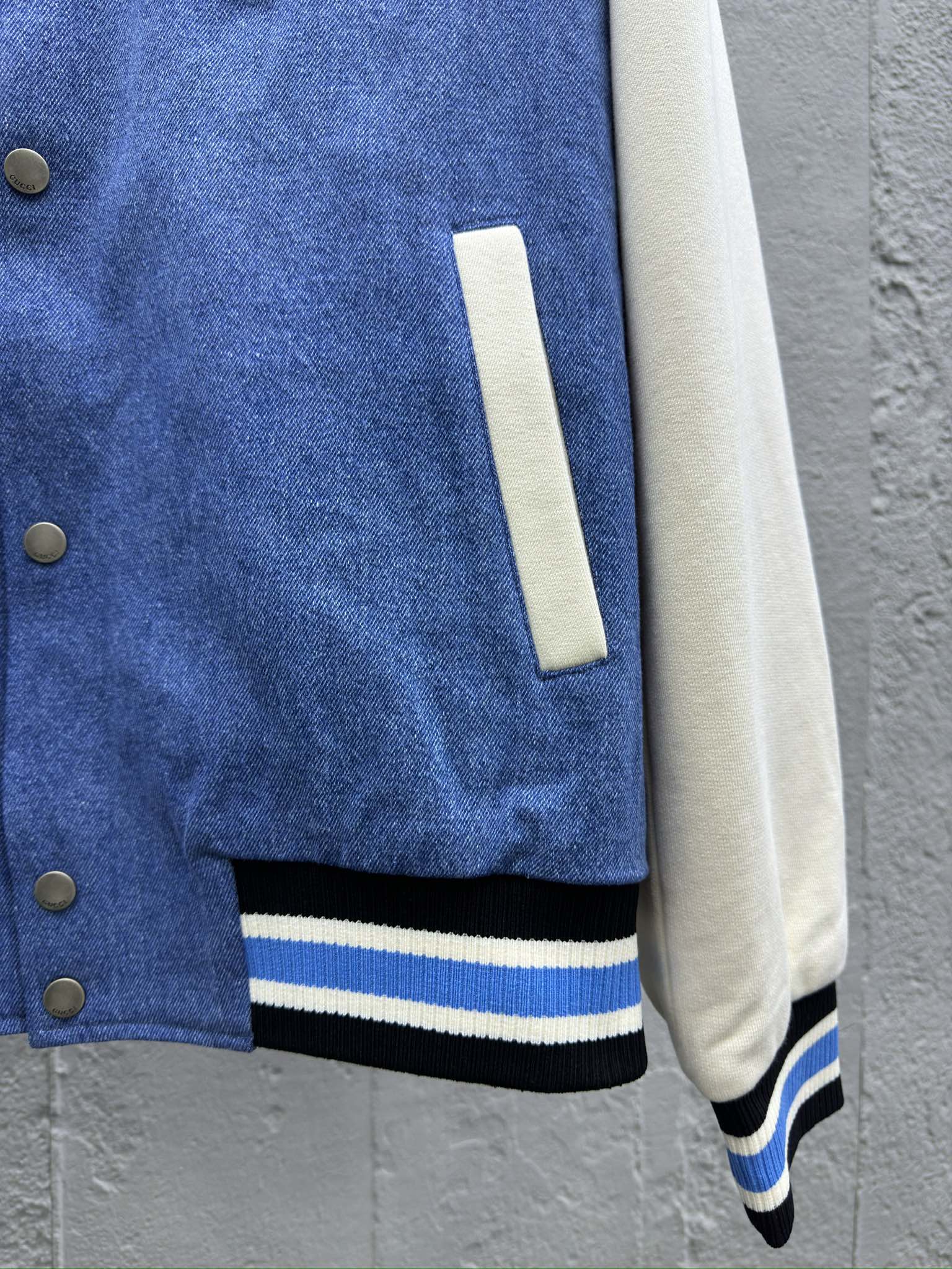 GUCCI 牛仔樱桃棒球外套 7