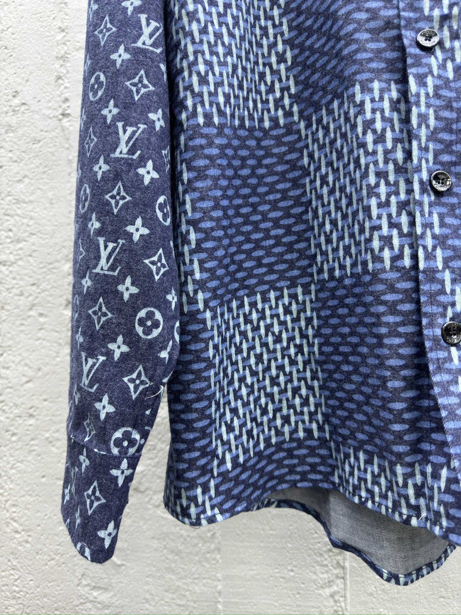 LOUIS VUITTON 复古拼接翻领衬衫 6