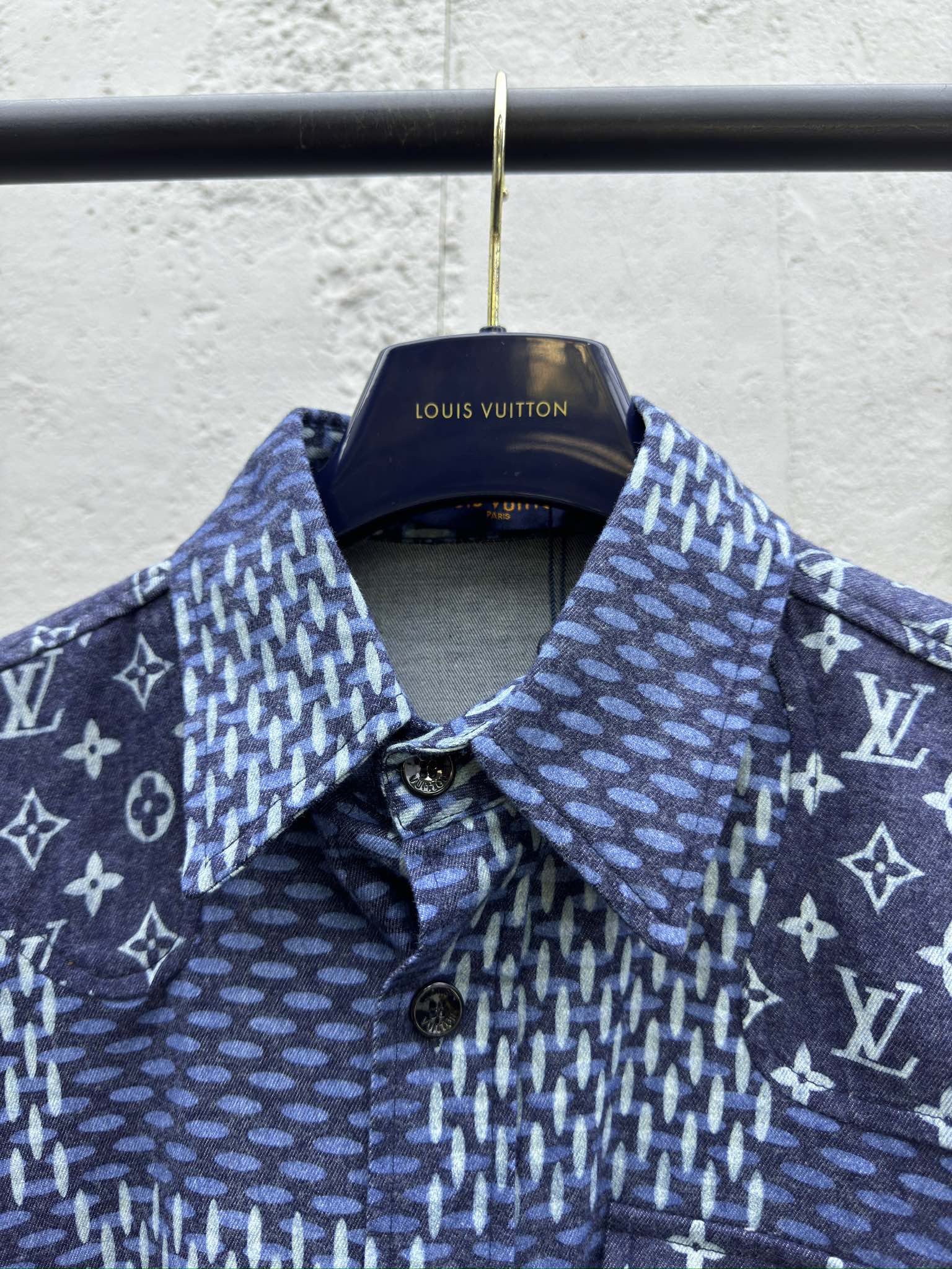 LOUIS VUITTON 复古拼接翻领衬衫 3