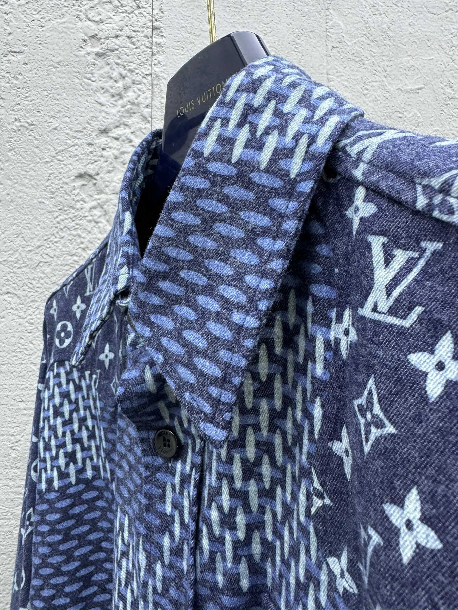 LOUIS VUITTON 复古拼接翻领衬衫 8