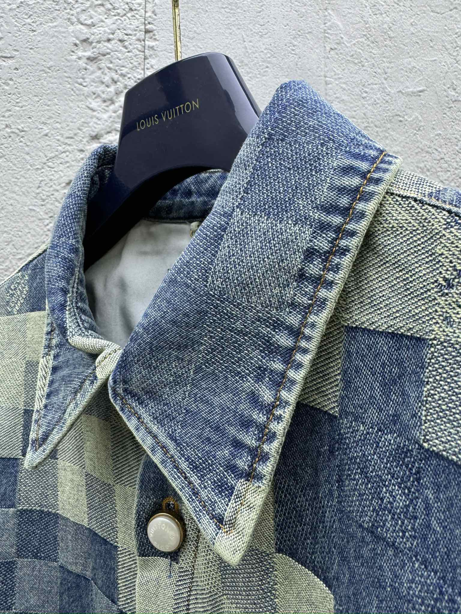 LOUIS VUITTON 马赛克牛仔衬衫 8