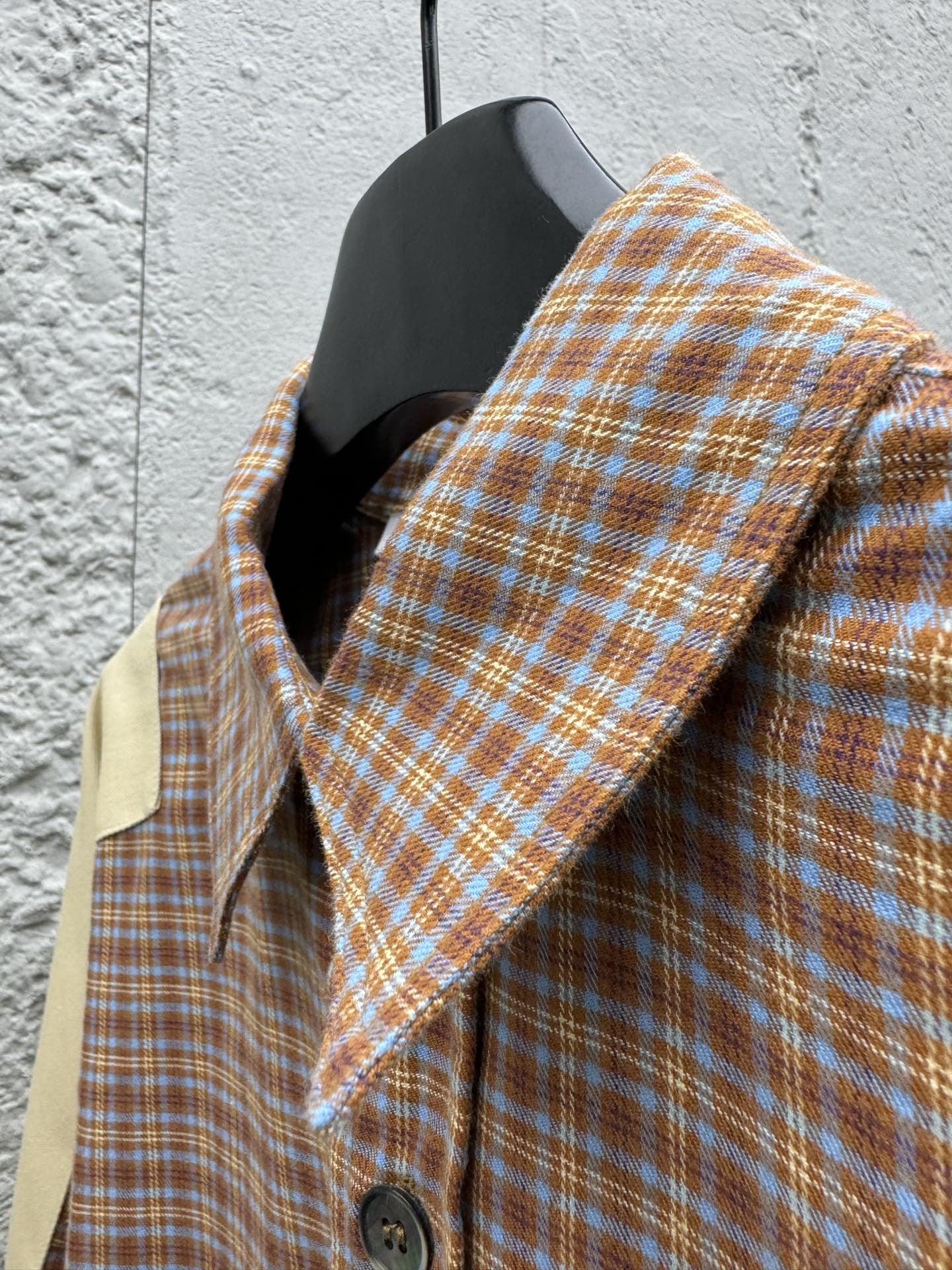 Acne Studios 拼接格纹长袖衬衫 8