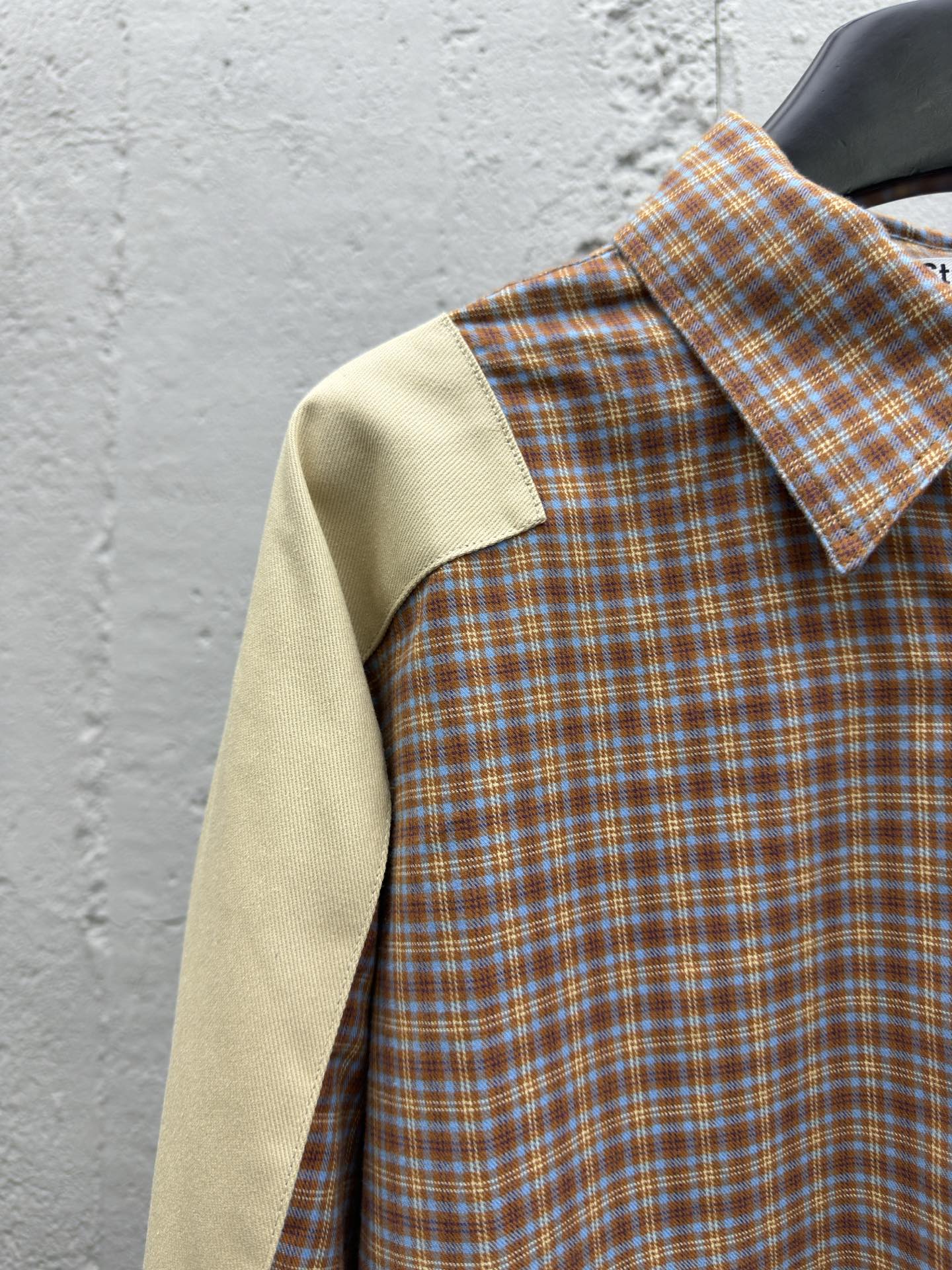 Acne Studios 拼接格纹长袖衬衫 4