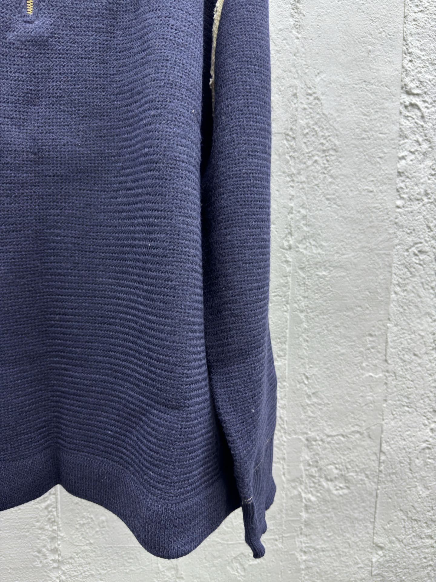 Madison Margiela 牛仔补丁半拉链毛衣 7