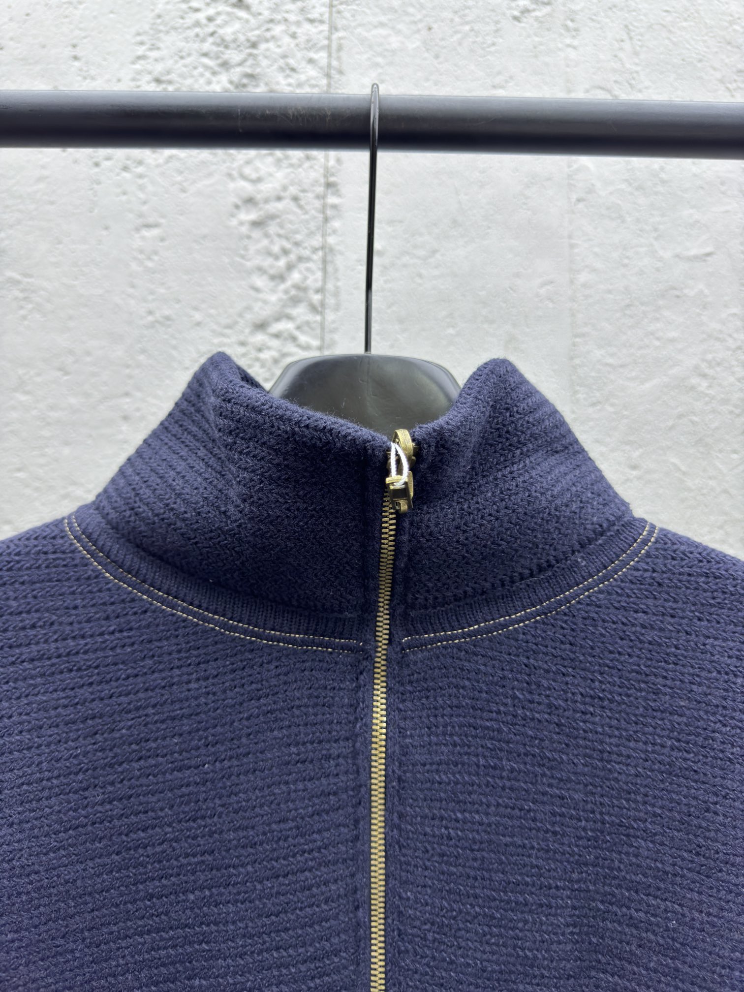 Madison Margiela 牛仔补丁半拉链毛衣 3