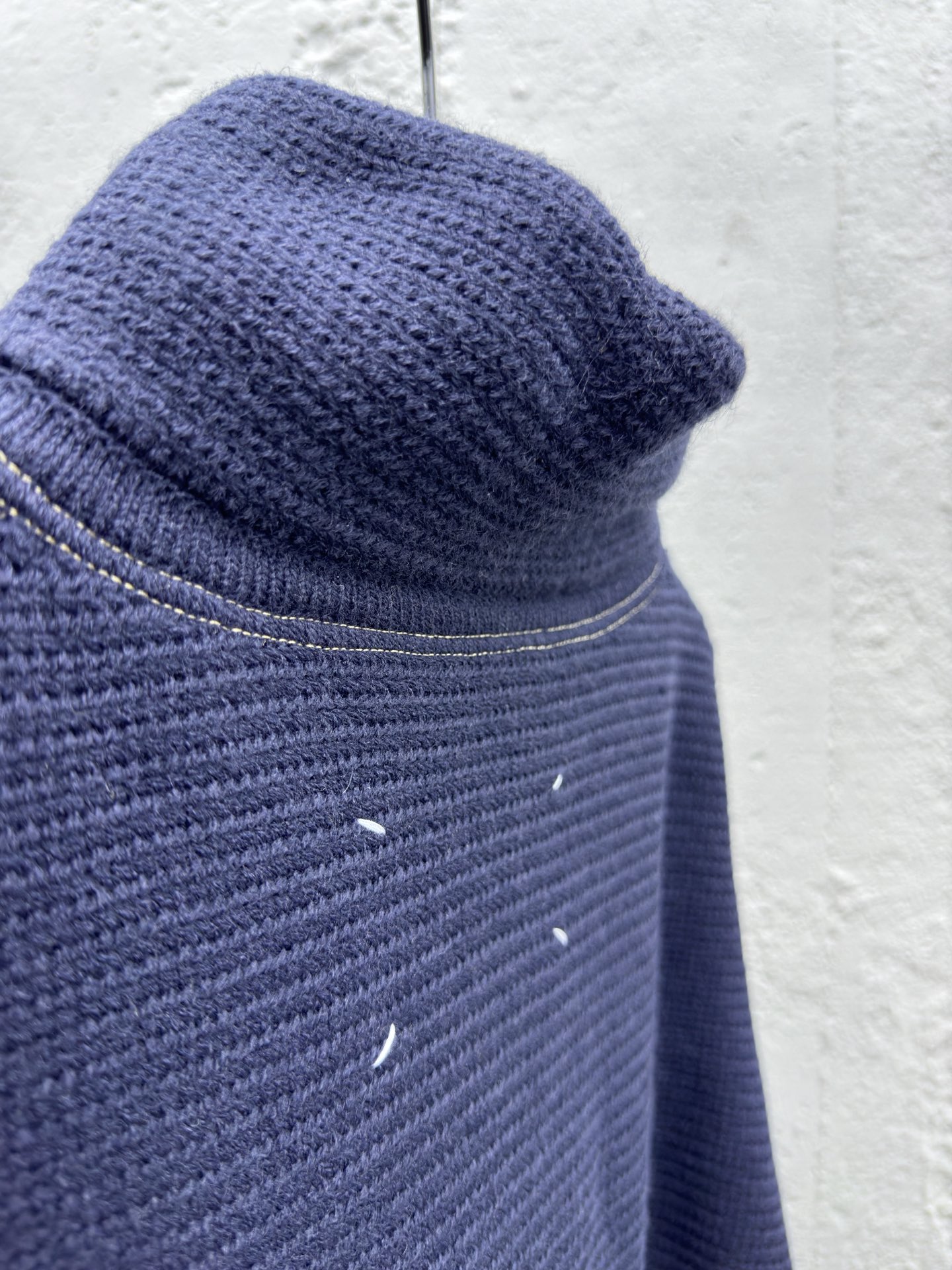 Madison Margiela 牛仔补丁半拉链毛衣 9