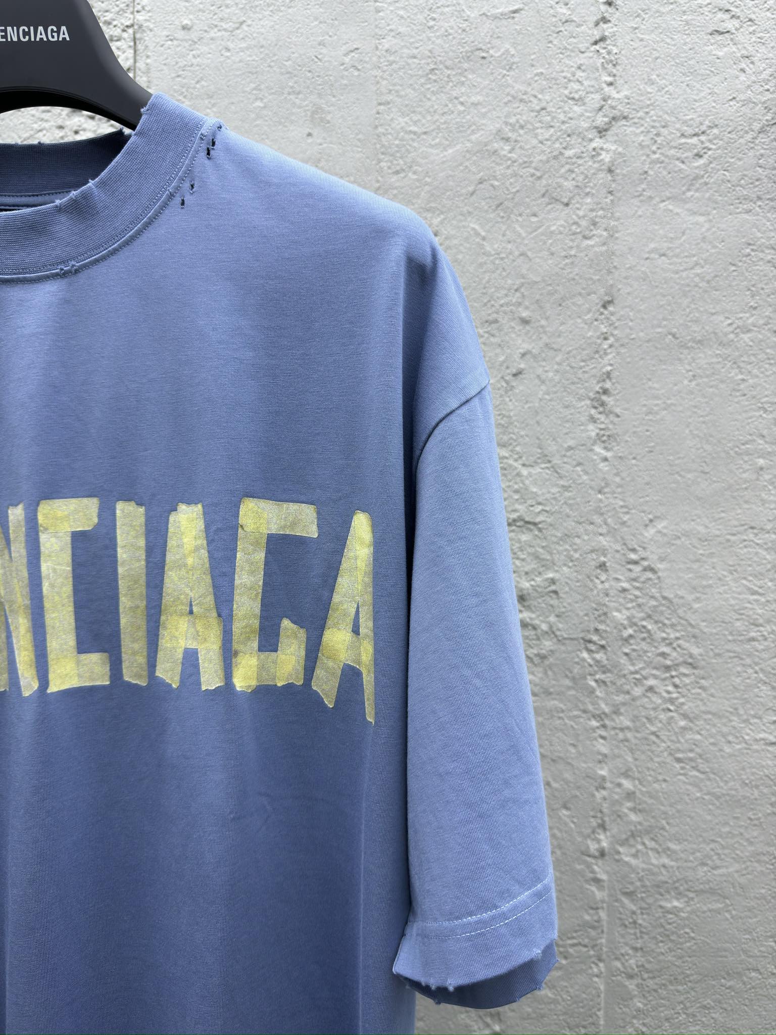 Balenciaga 美纹纸胶带T恤 5
