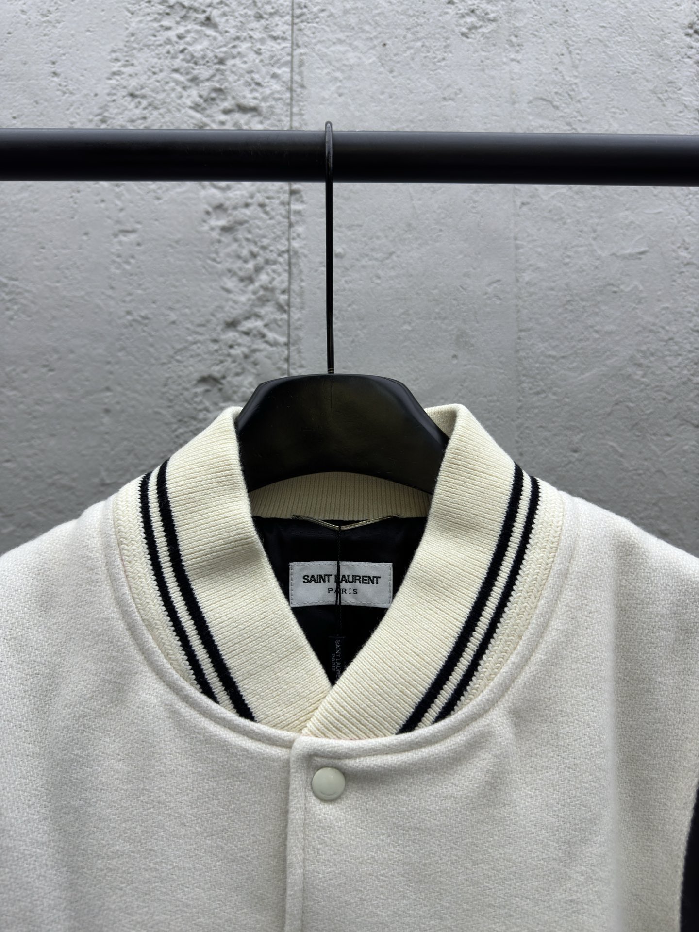 SAINT LAURENT 羊毛棒球夹克外套 3