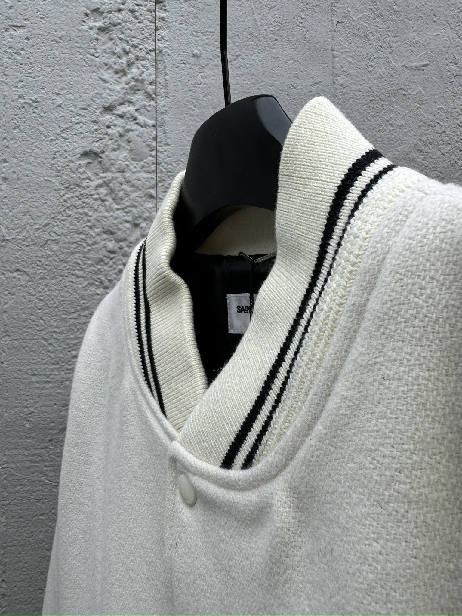 SAINT LAURENT 羊毛棒球夹克外套 8