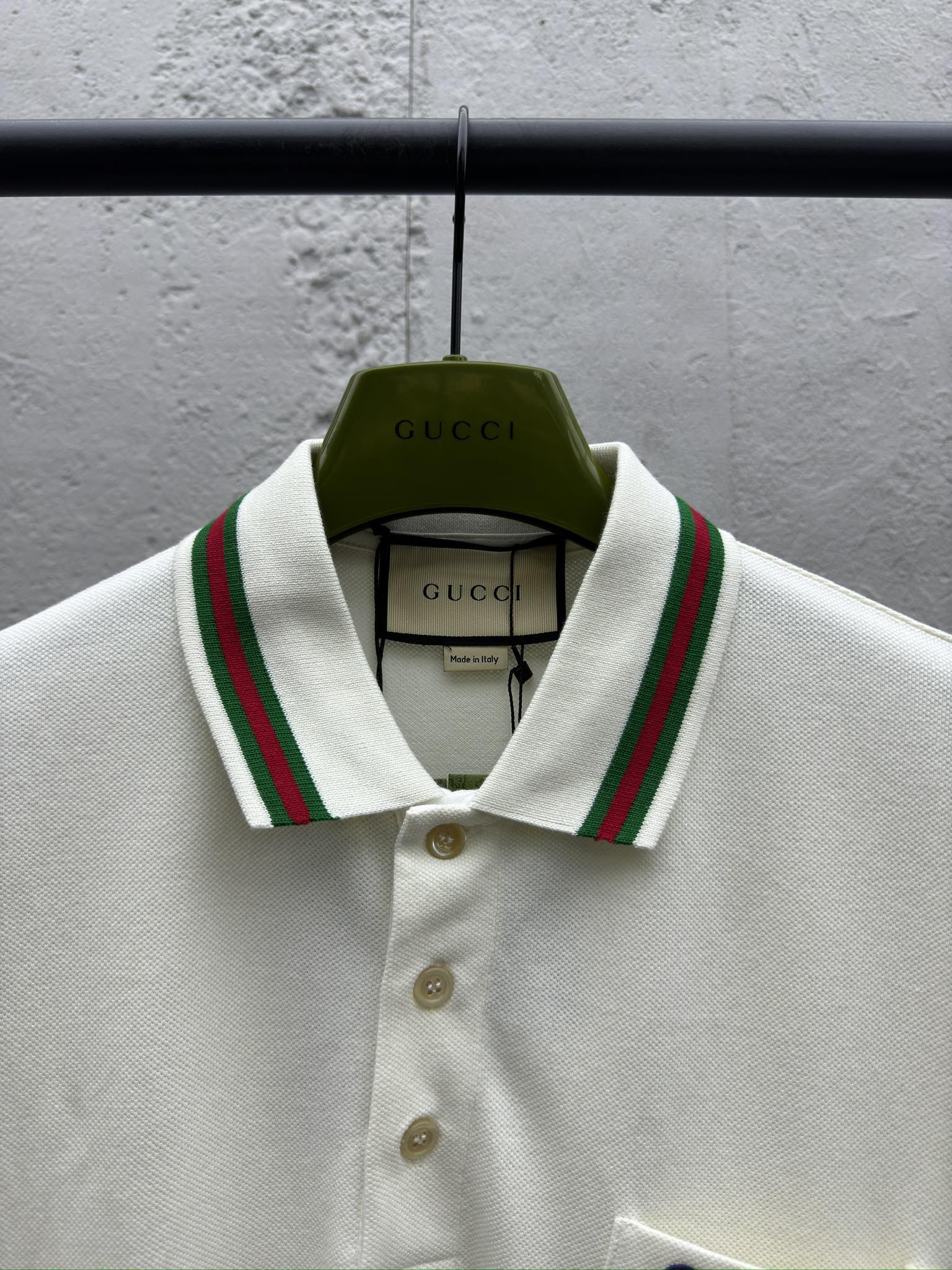 GUCCI GG绣花字母Polo衫 3