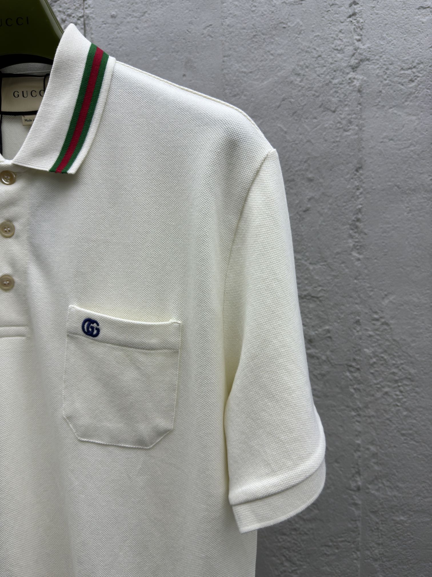 GUCCI GG绣花字母Polo衫 5