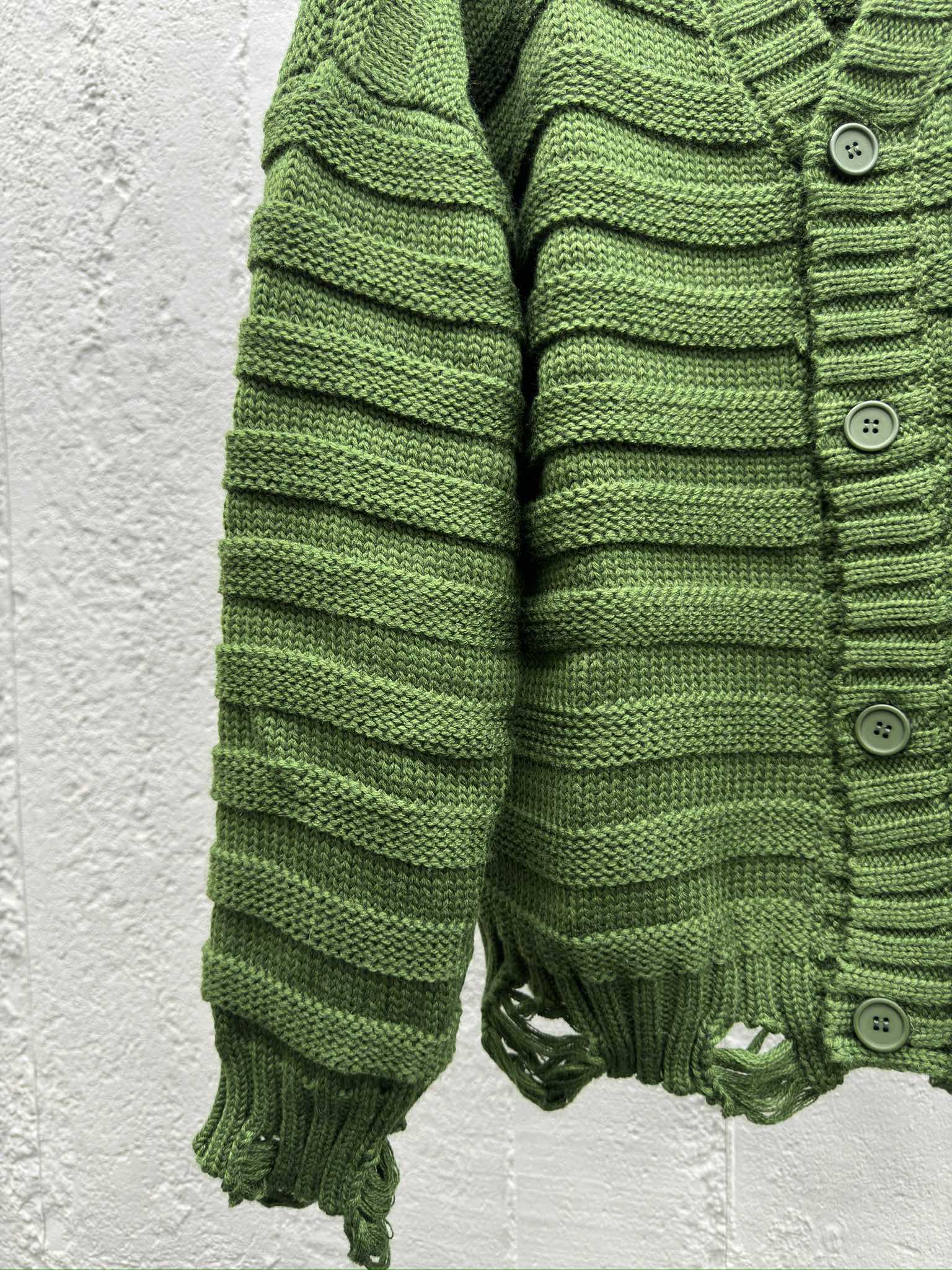 Maison Margiela 下摆破坏针织开衫 6