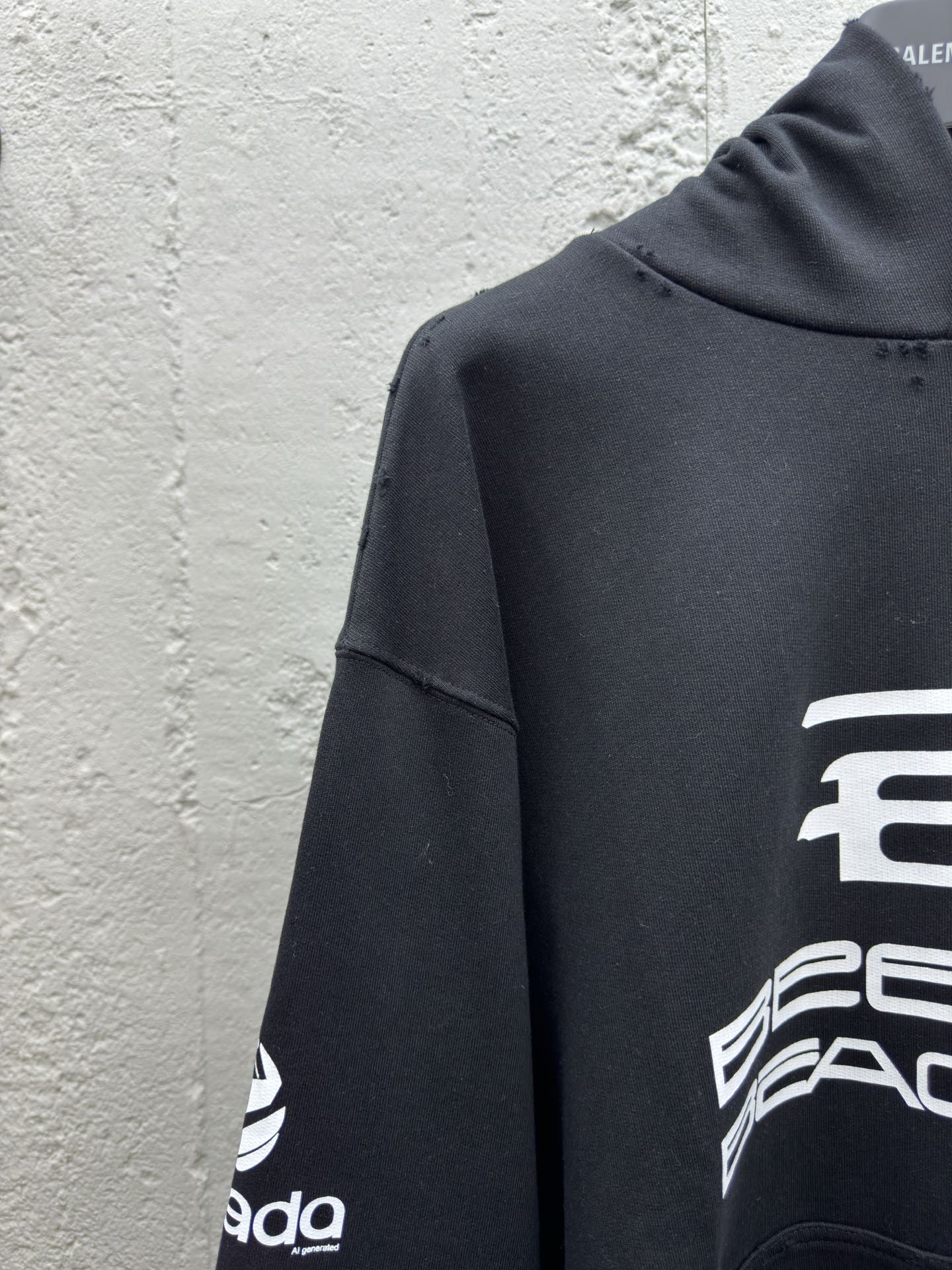 Balenciaga AI字母印花帽衫 4