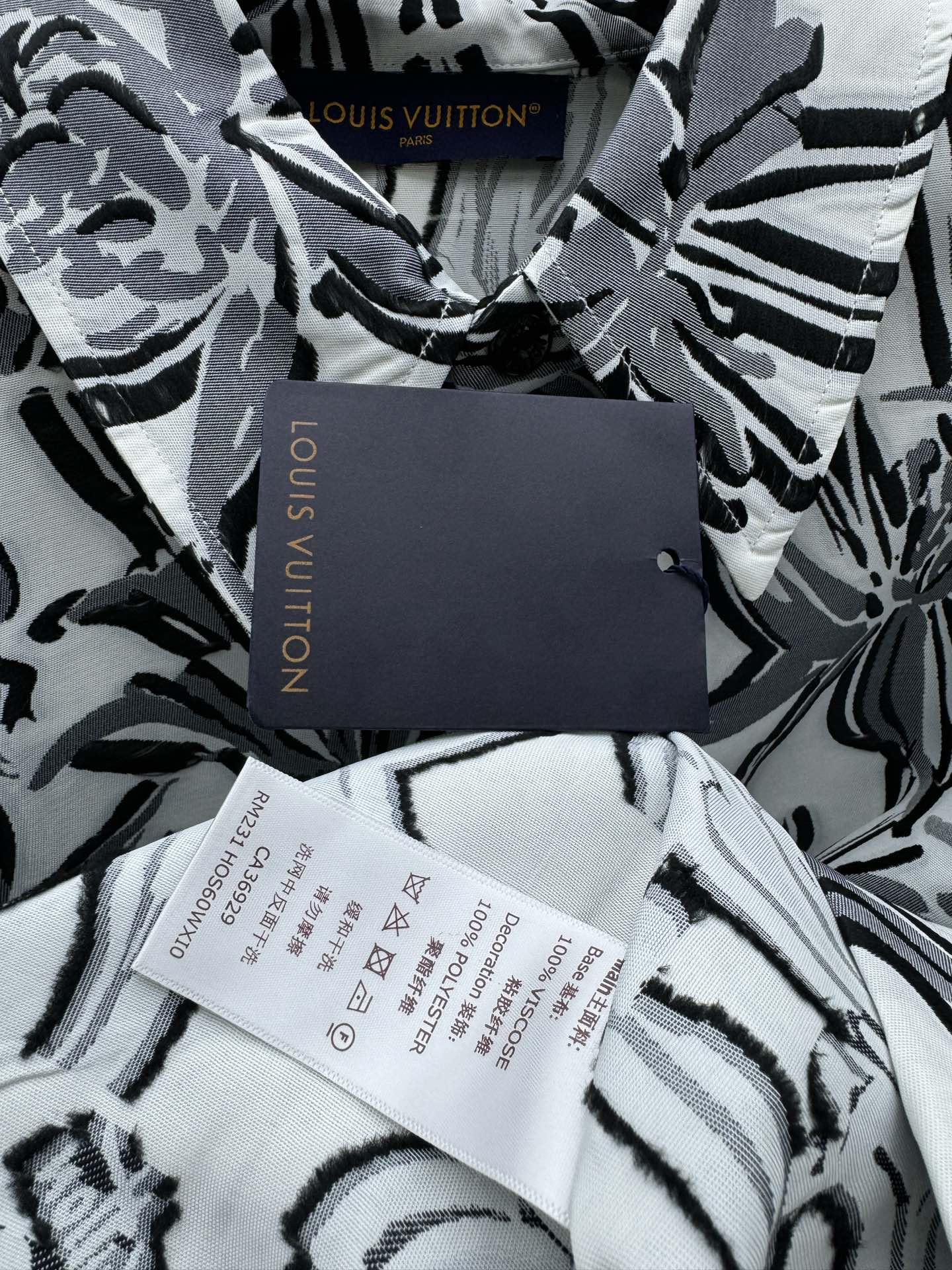 LOUIS VUITTON 花卉人丝剪花衬衫 9