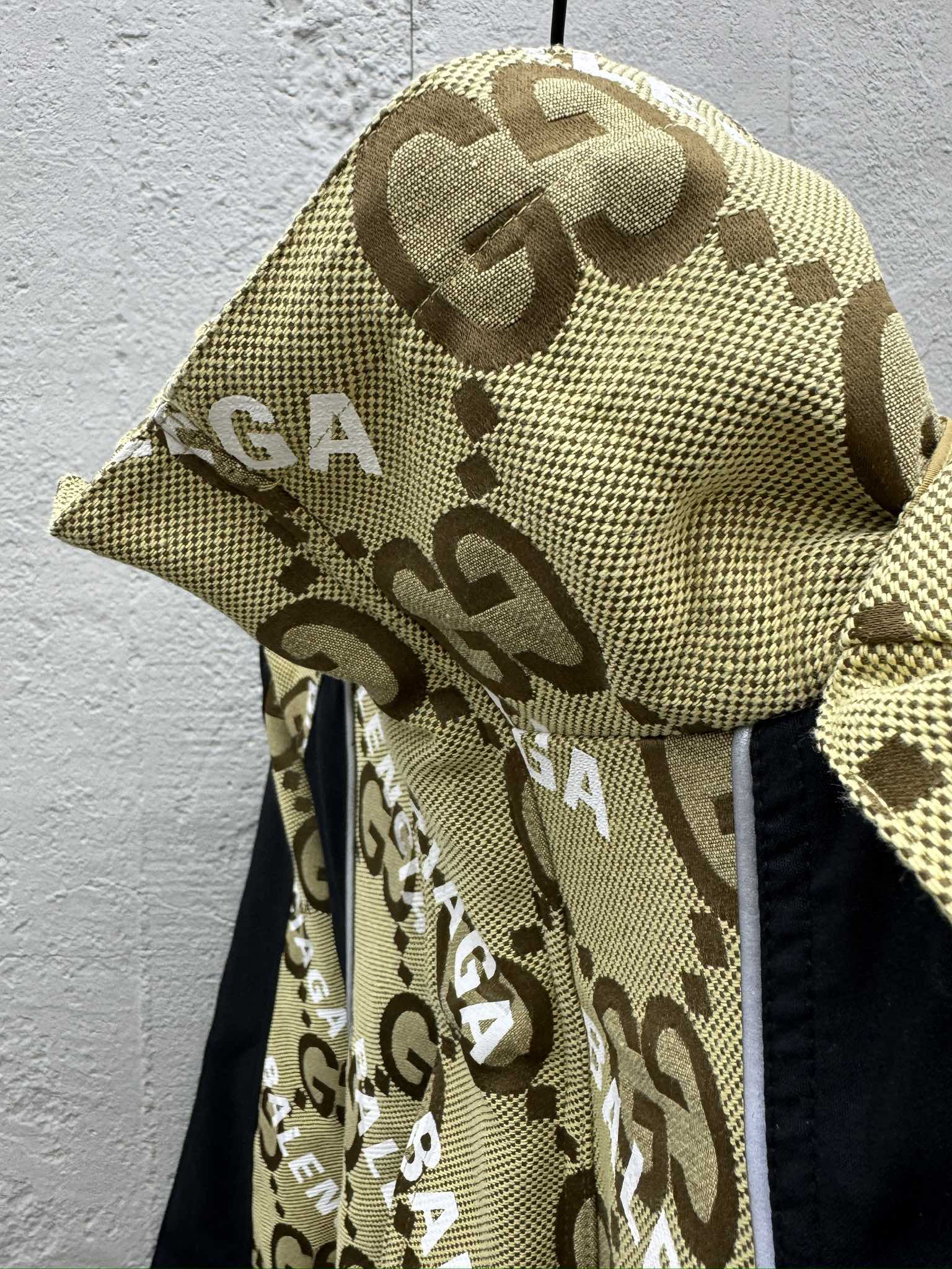 GUCCI X BLCG 联名斜字母风衣夹克外套 8