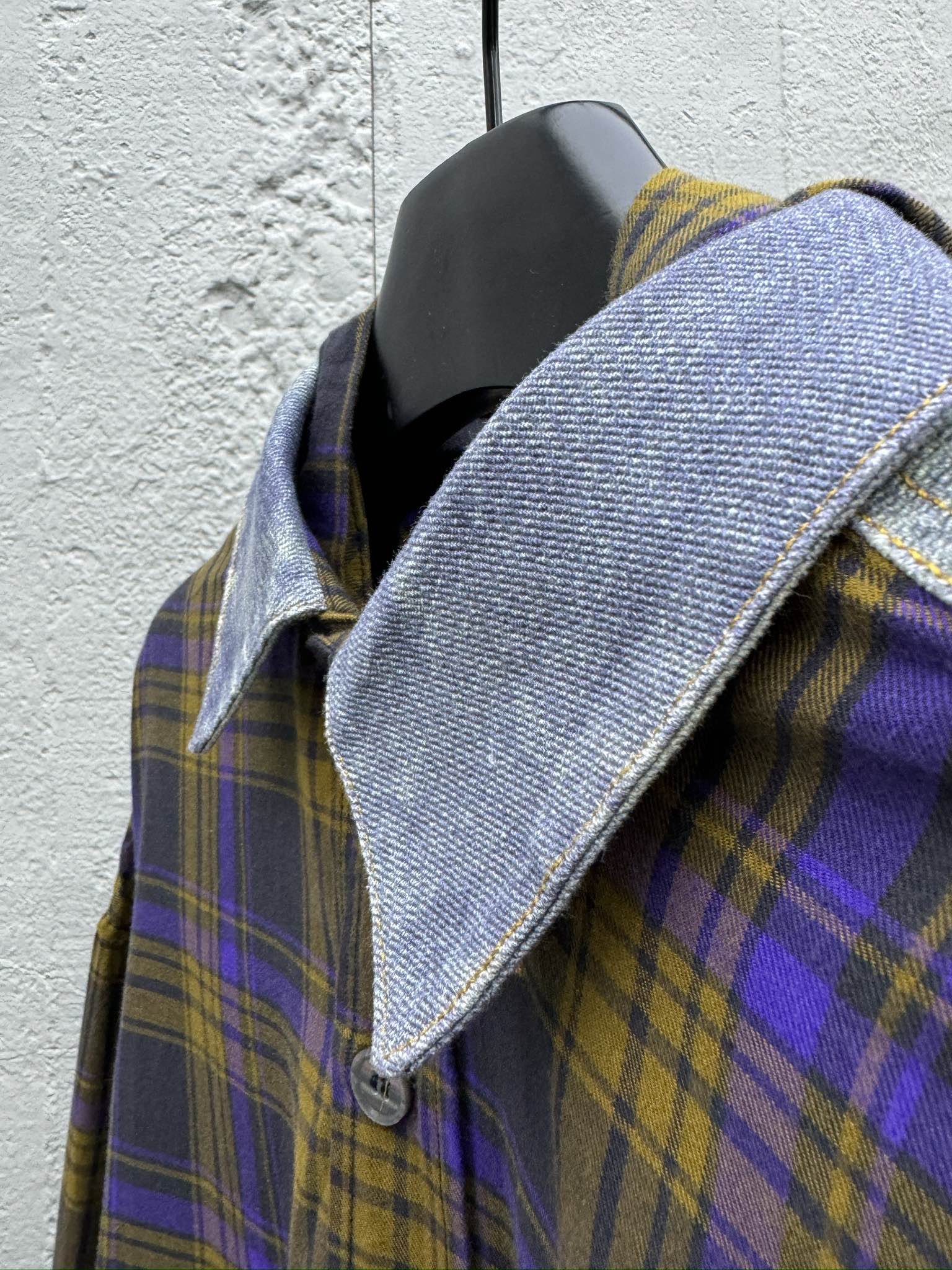 Acne Studios 拼接牛仔连帽衬衫 8