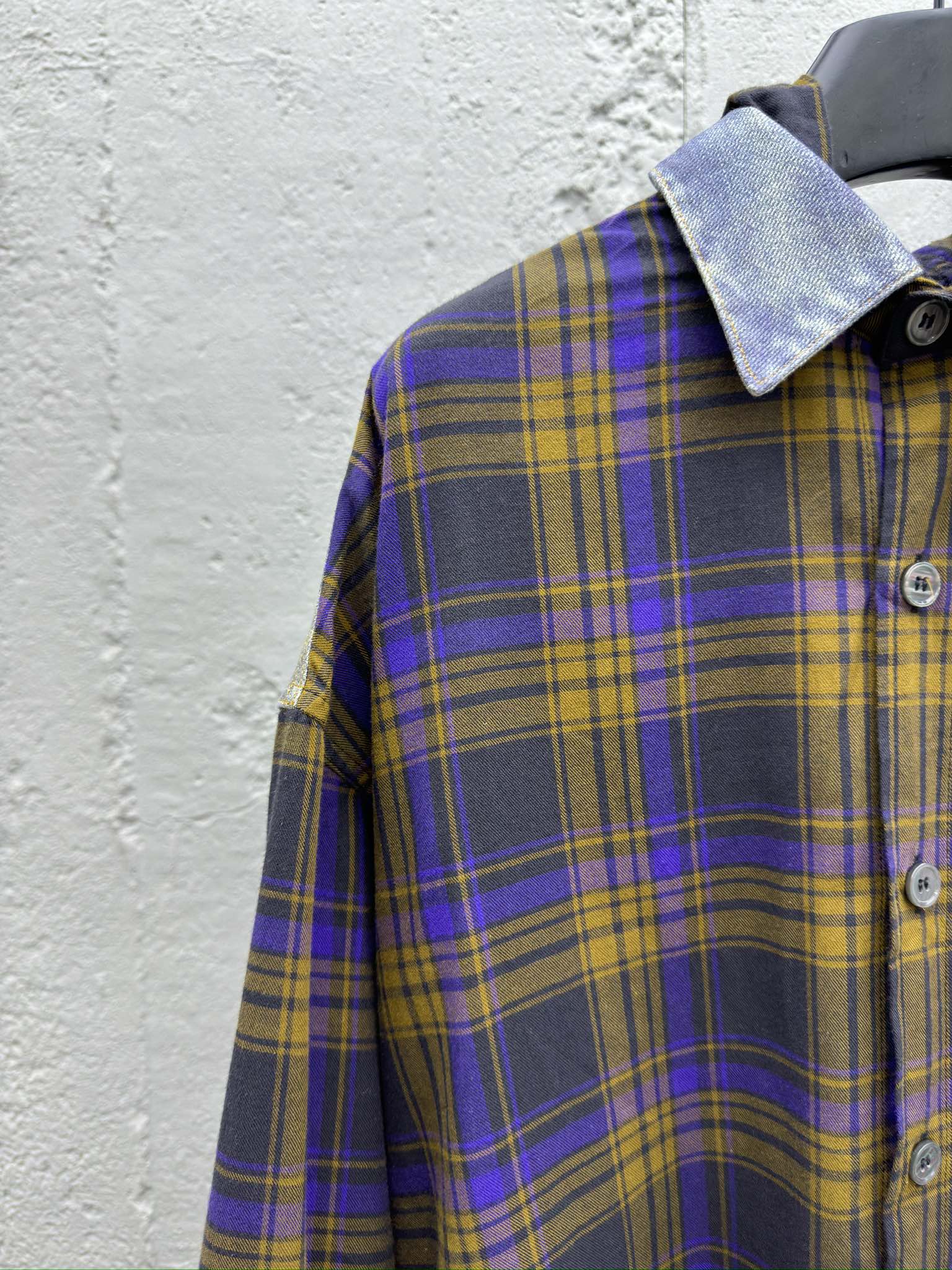 Acne Studios 拼接牛仔连帽衬衫 4