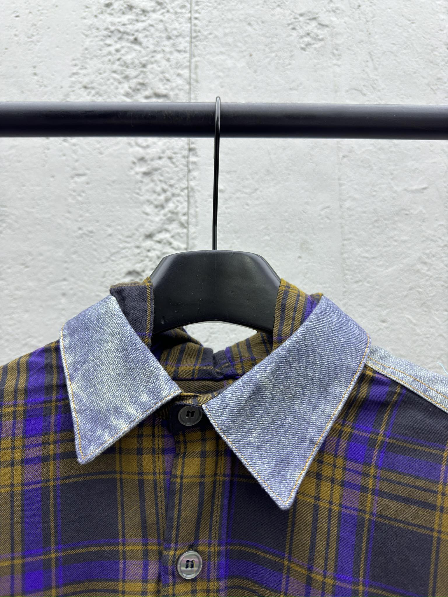 Acne Studios 拼接牛仔连帽衬衫 3