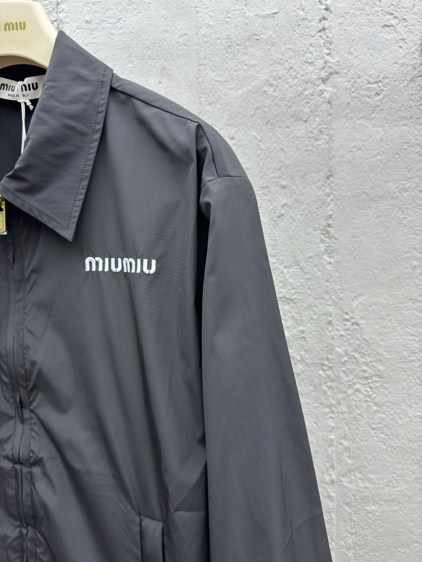 MIUMIU刺绣徽标夹克 5