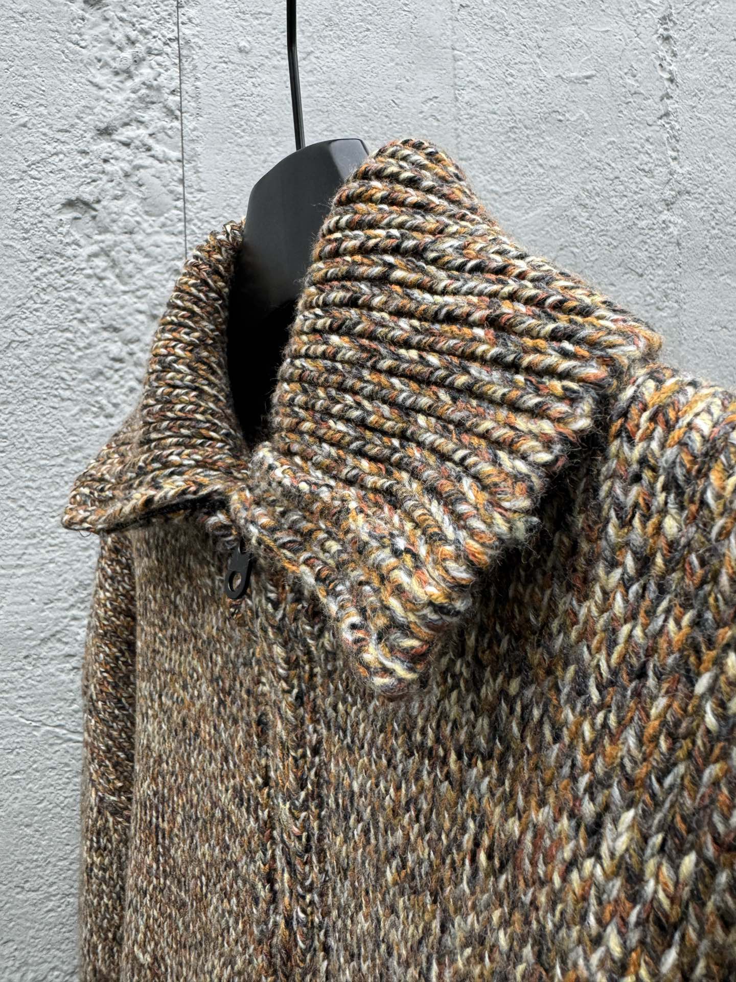 Loro Piana 多色针织翻领外套 8