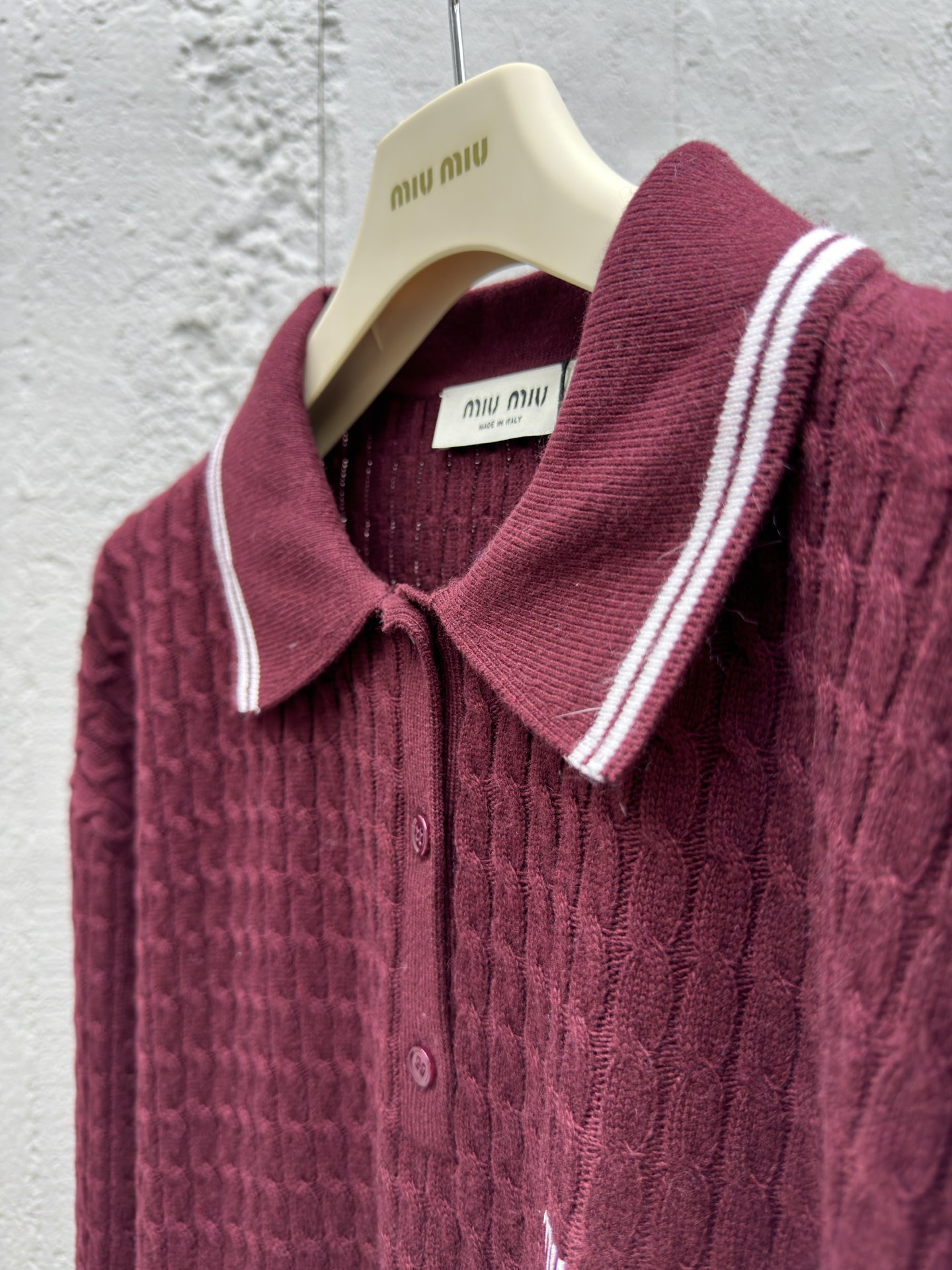 MIUMIU徽标刺绣POLO衫 8