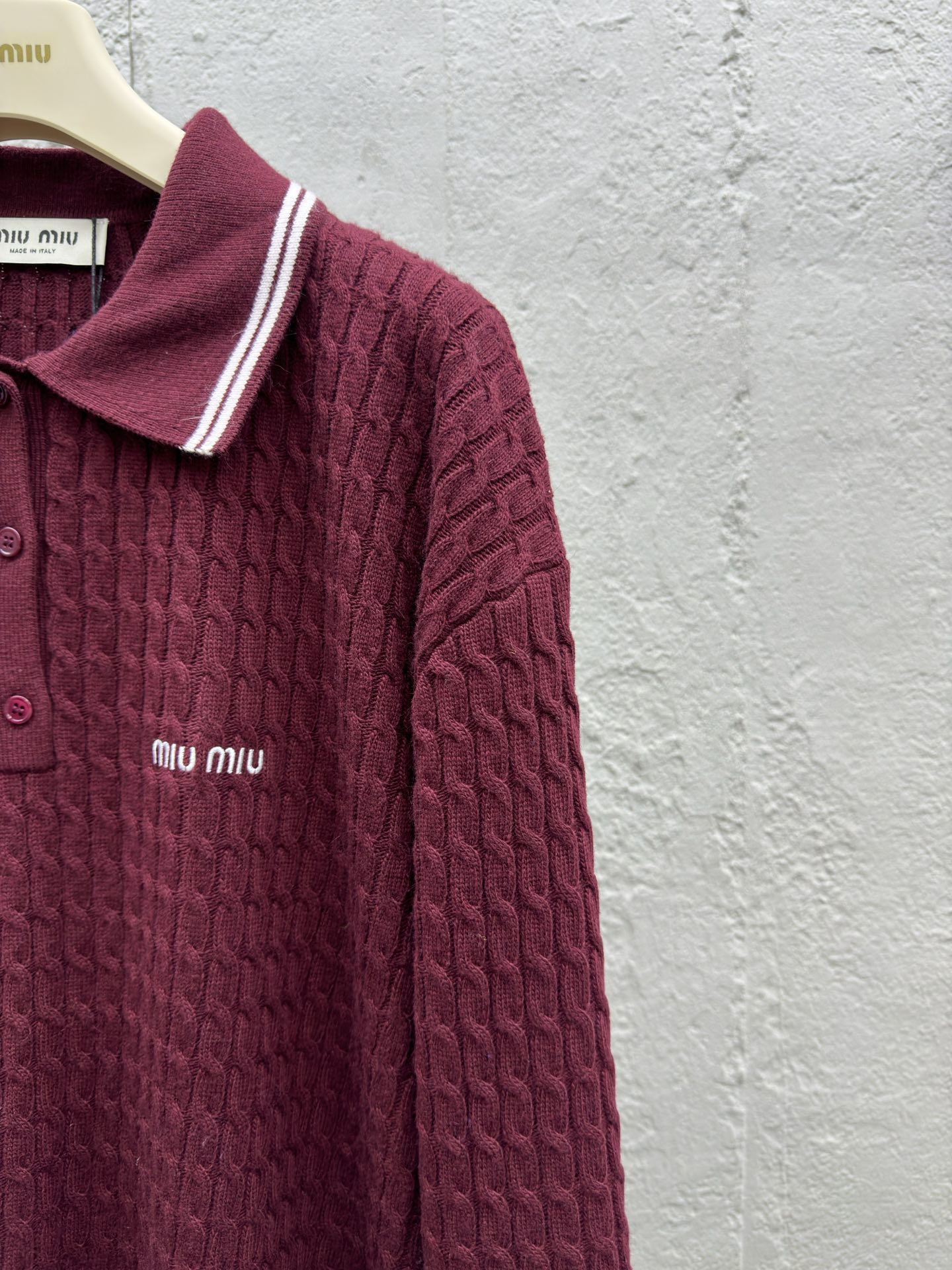 MIUMIU徽标刺绣POLO衫 5
