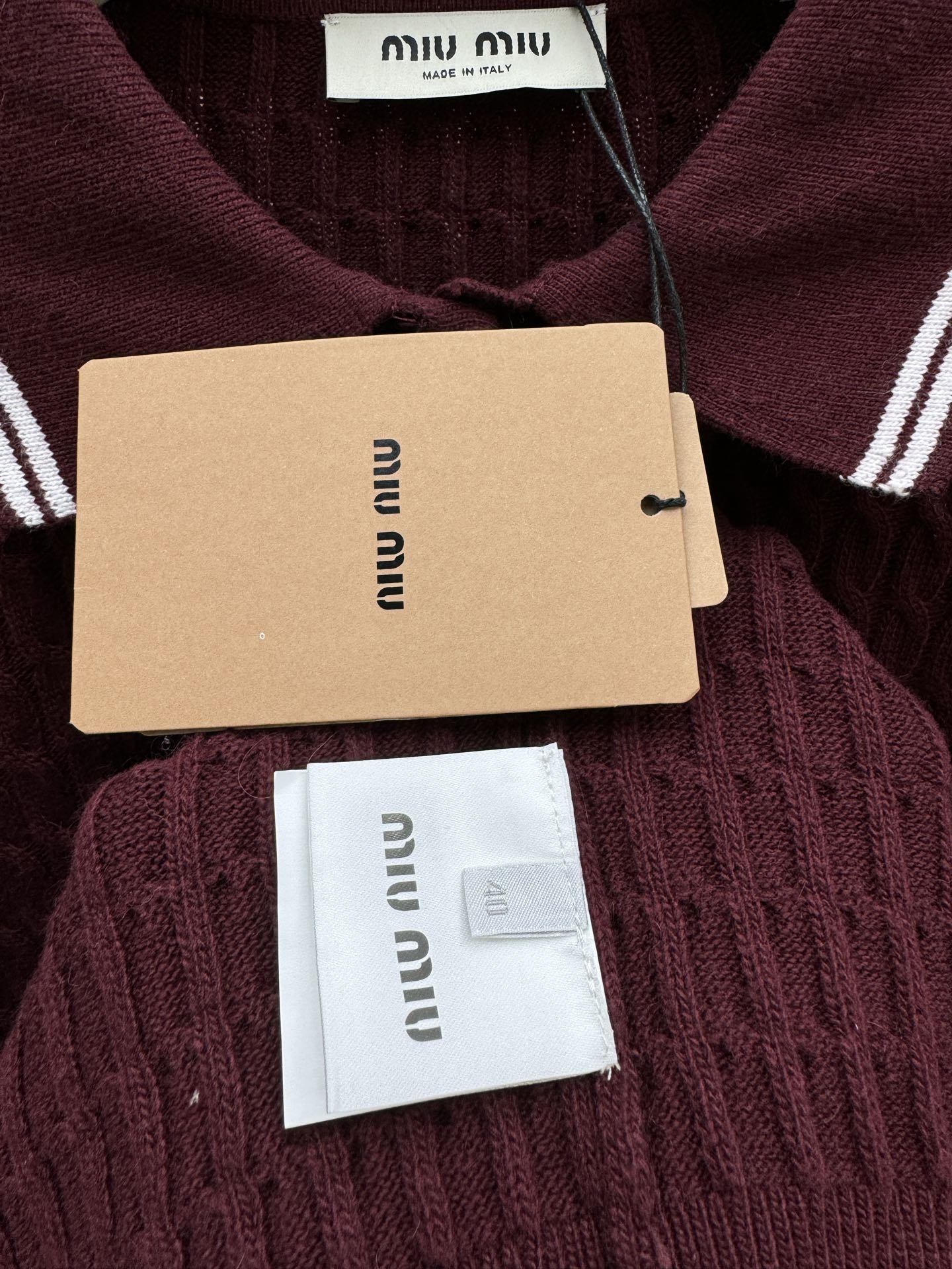 MIUMIU徽标刺绣POLO衫 9