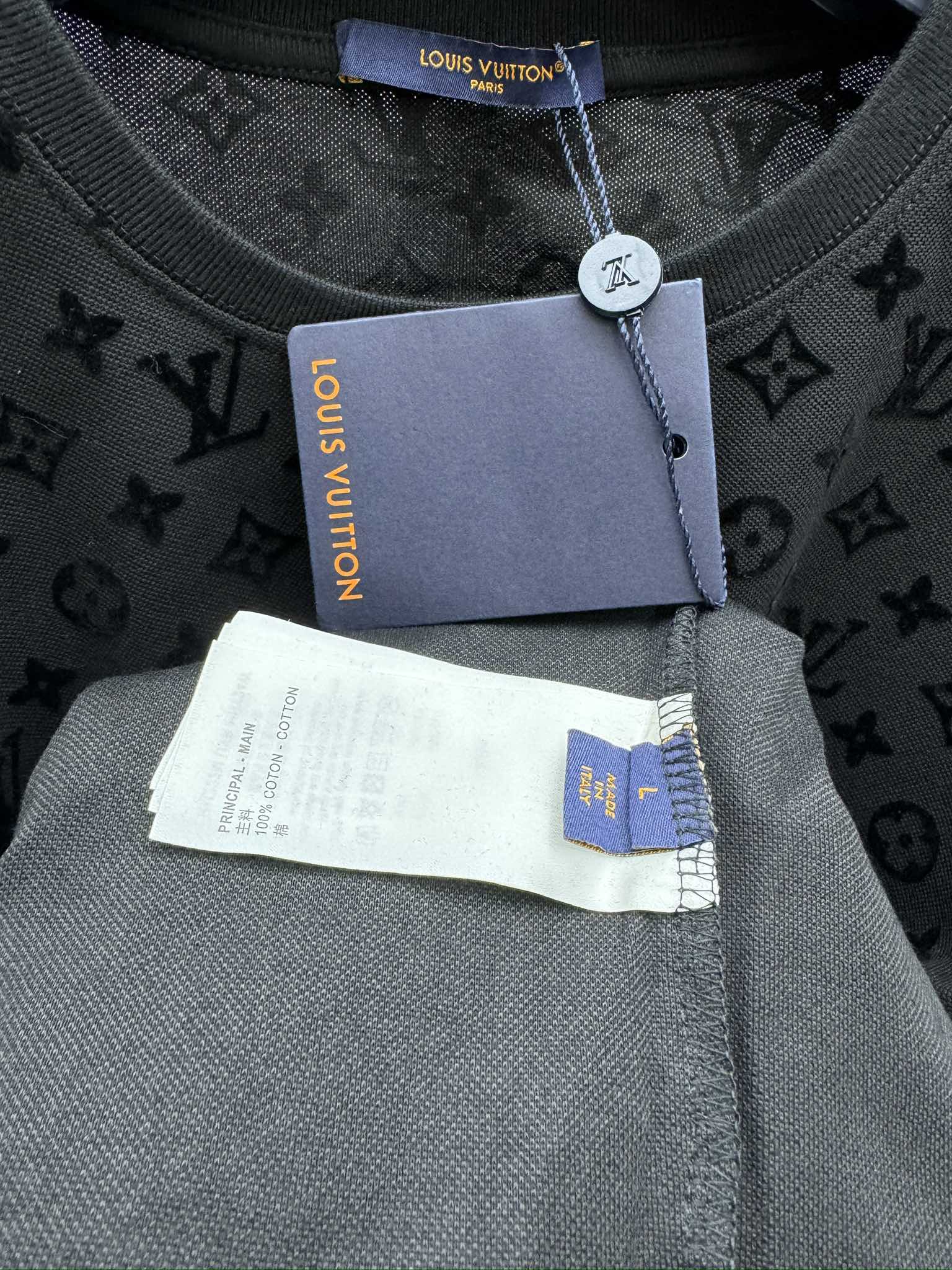 LOUIS VUITTON 老花满印植绒卫衣 9